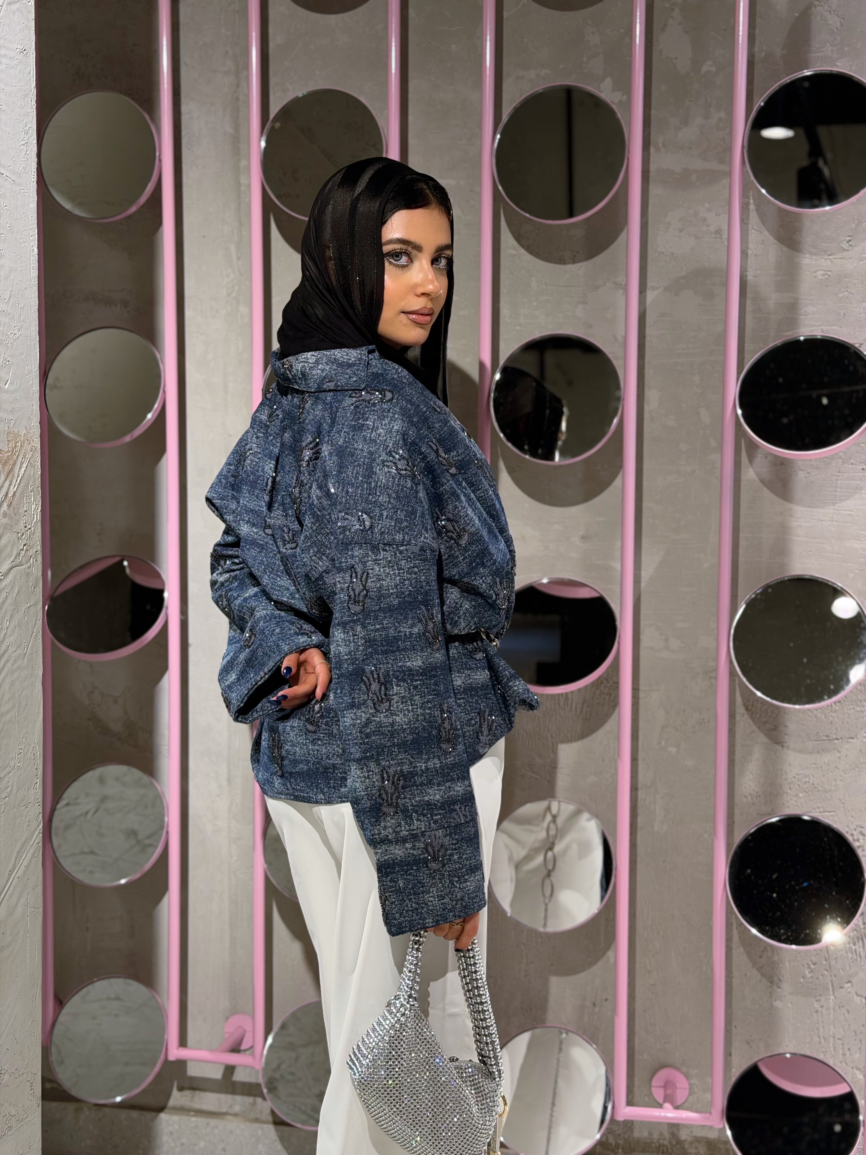 Jellyfish Denim Jacket (Indigo Blue)