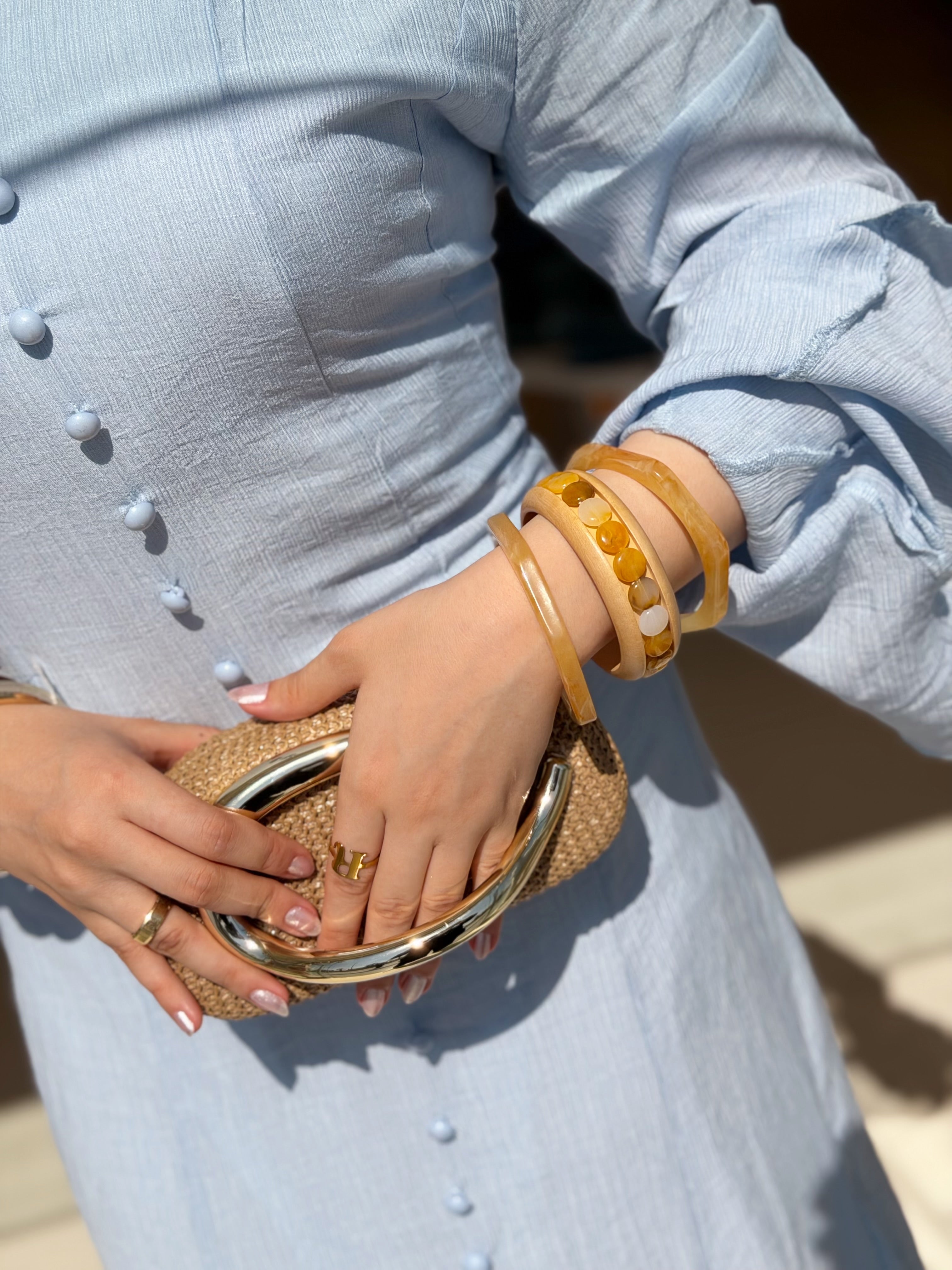 Honey Glow Bangles |3 Pieces
