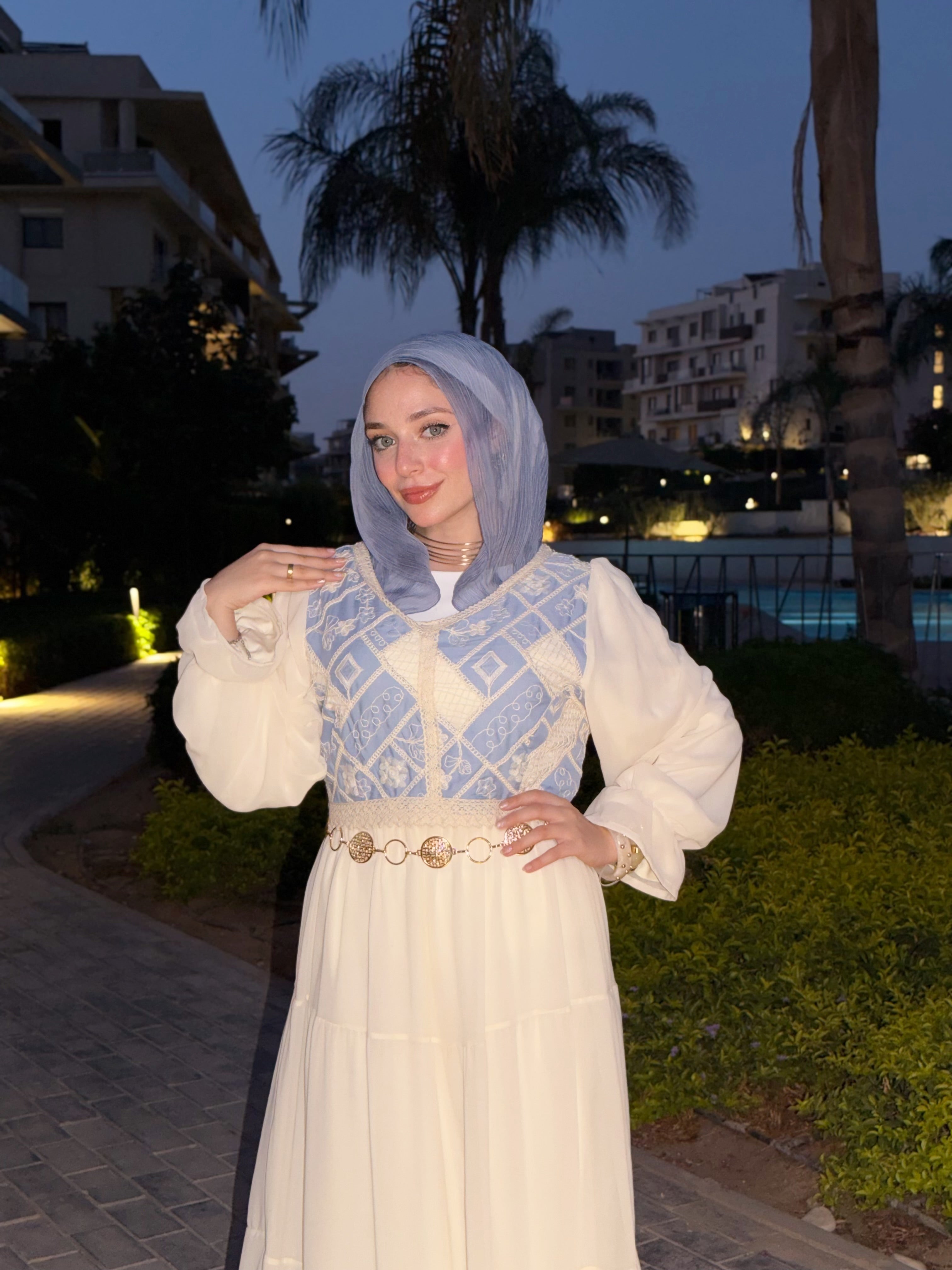 Luna Dress ( Baby blue )