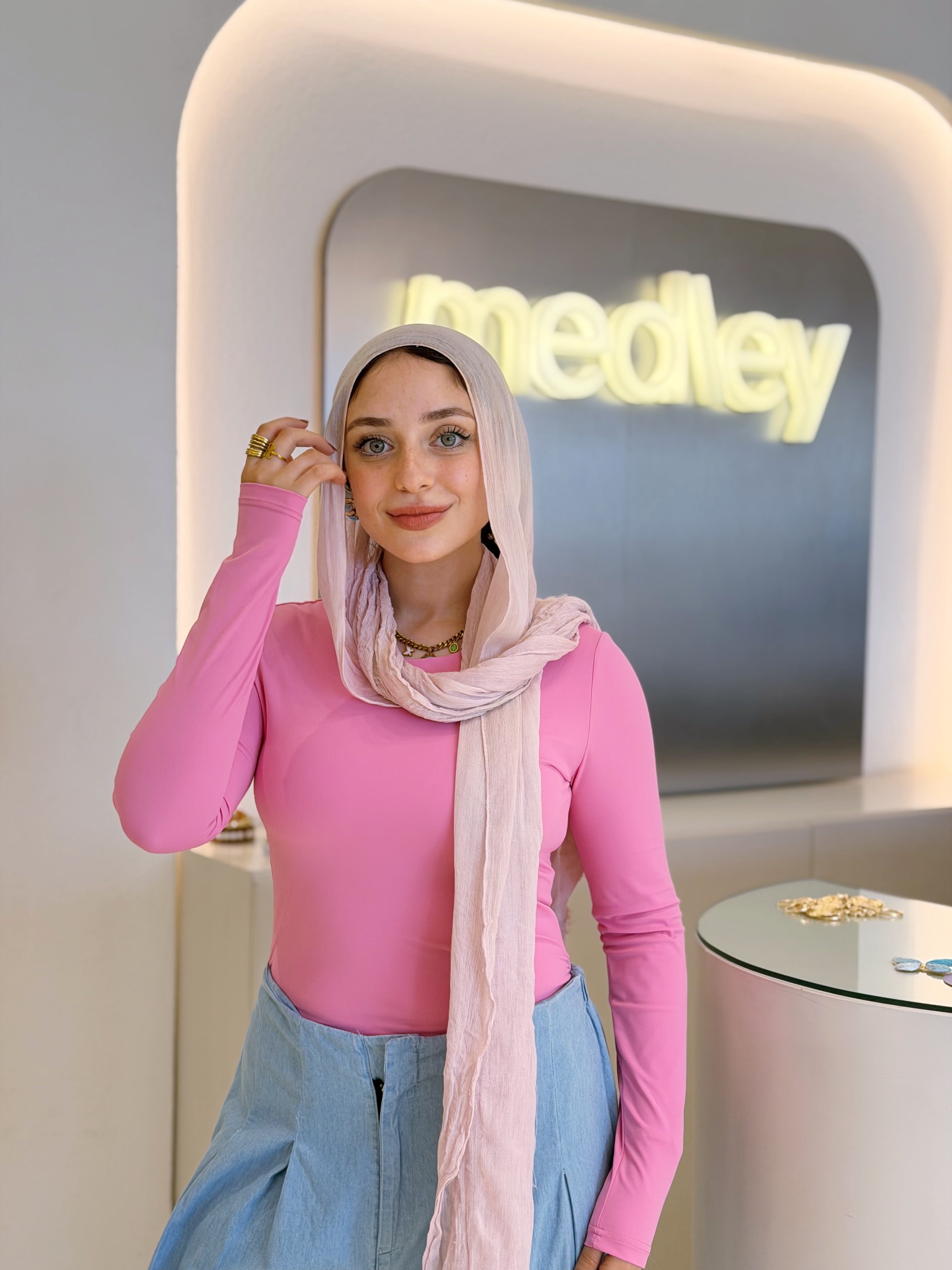 Long Sleeve Daily Basic (Pink)