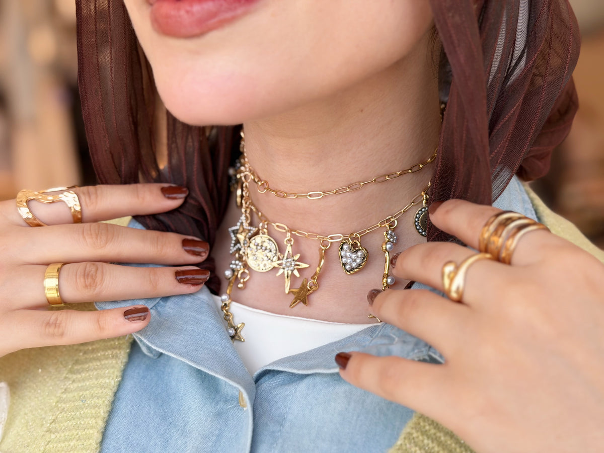 Star & Moon Choker