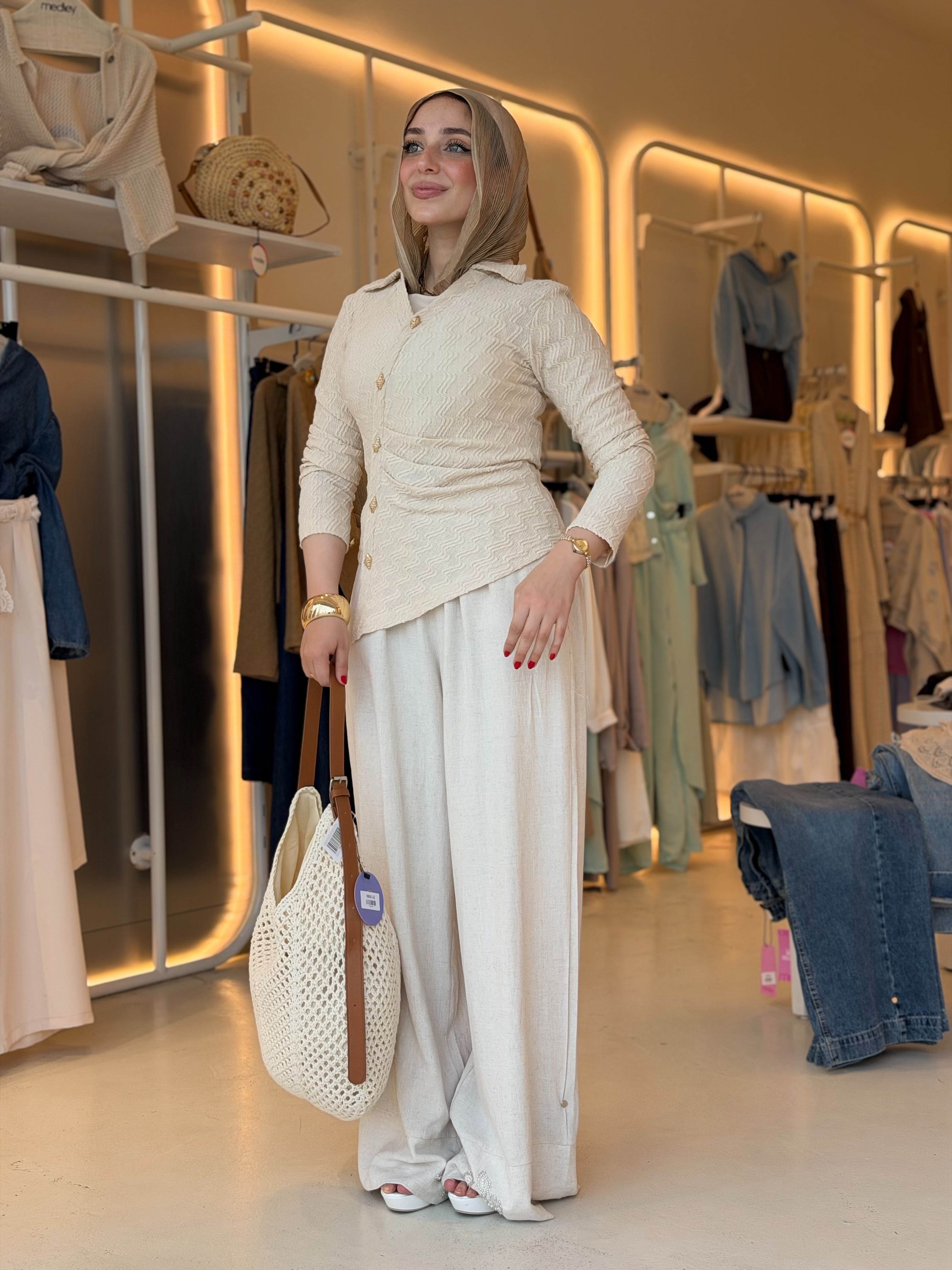Breeze Linen Pant (BEIGE)