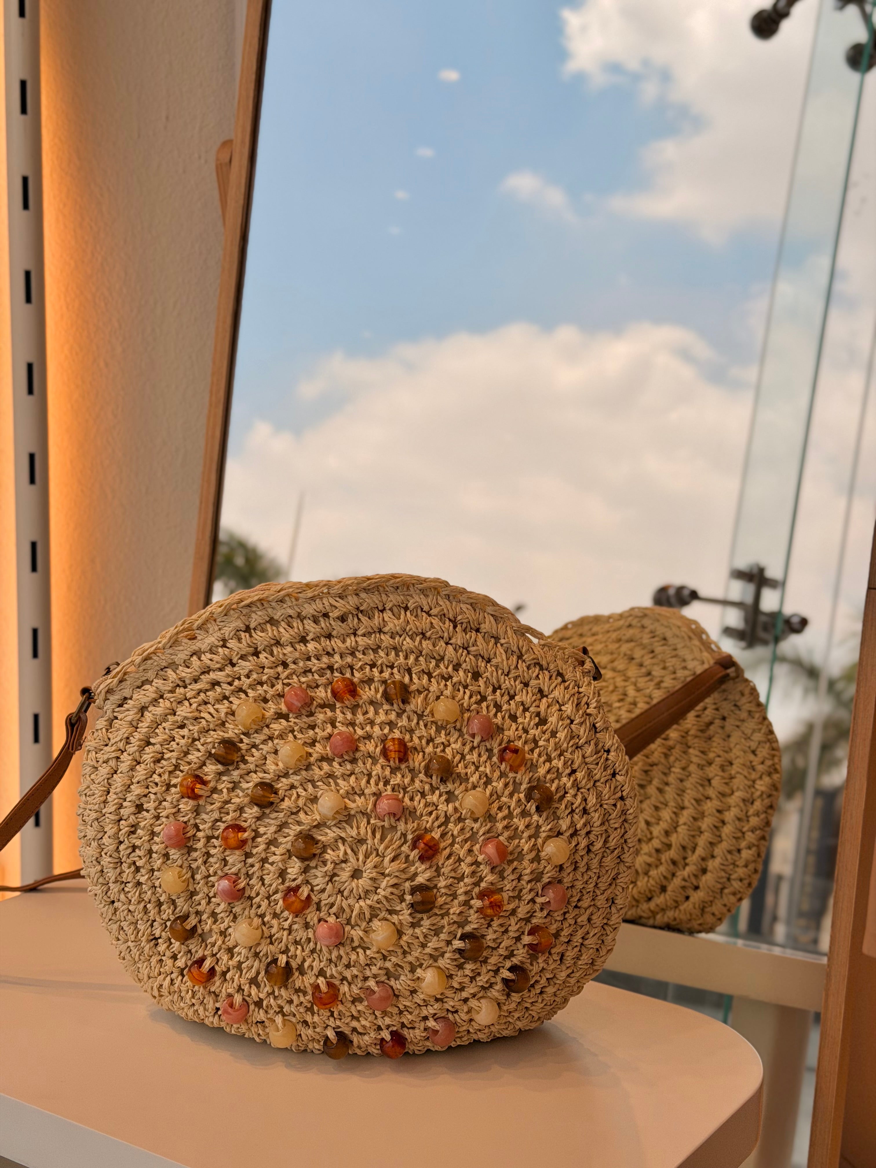 Straw Muse Bag (Brown)