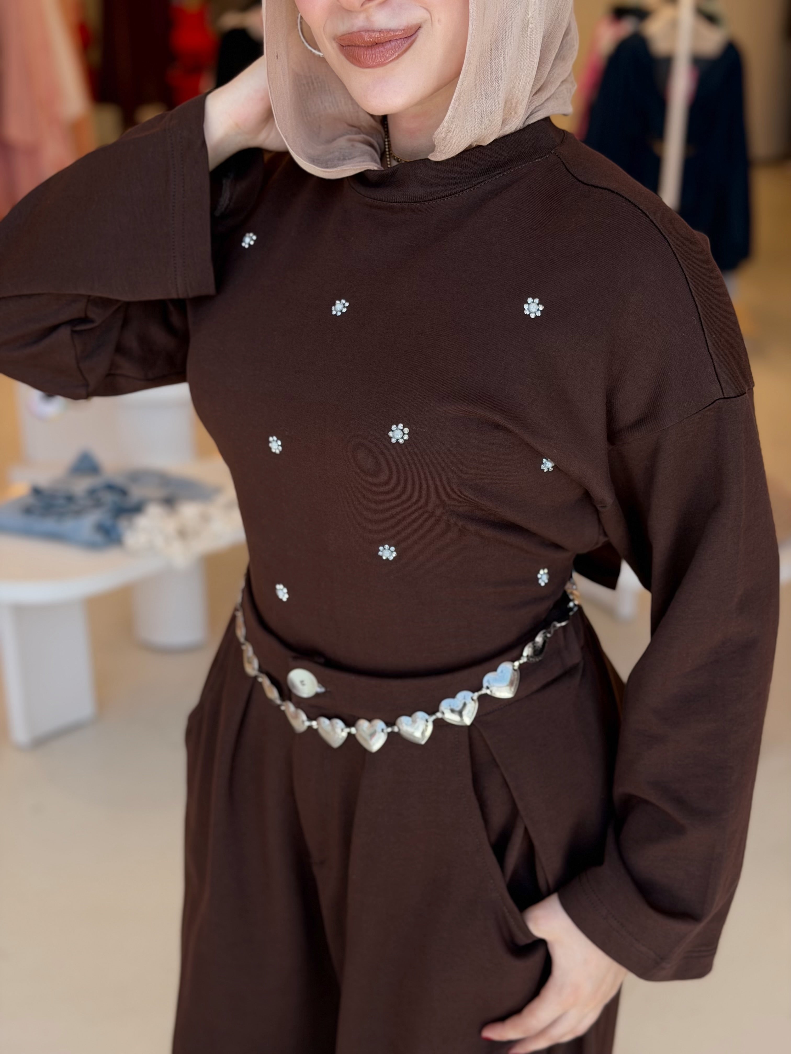 Rosette Set |2 Pieces (Brown)