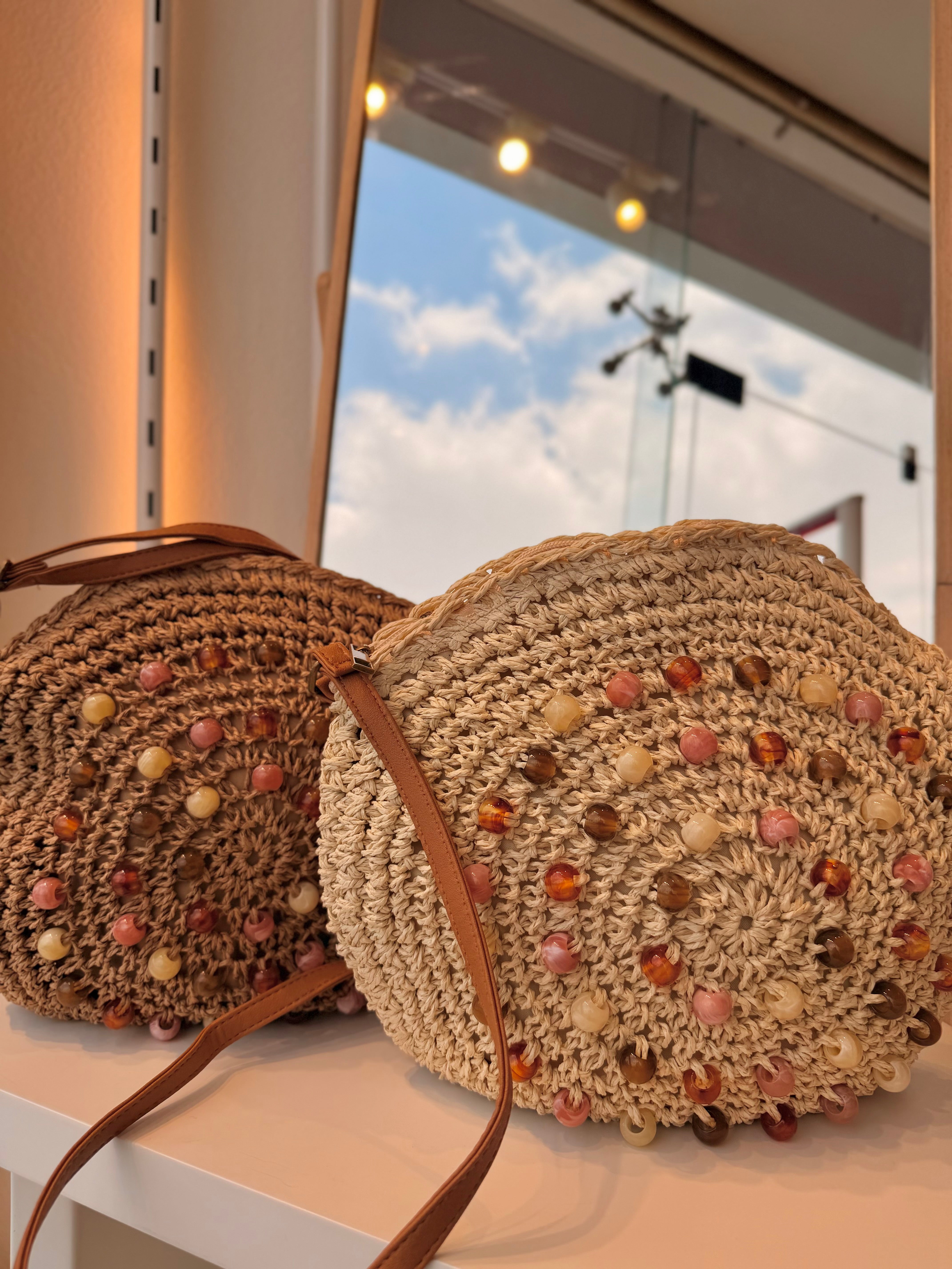Straw Muse Bag (Brown)
