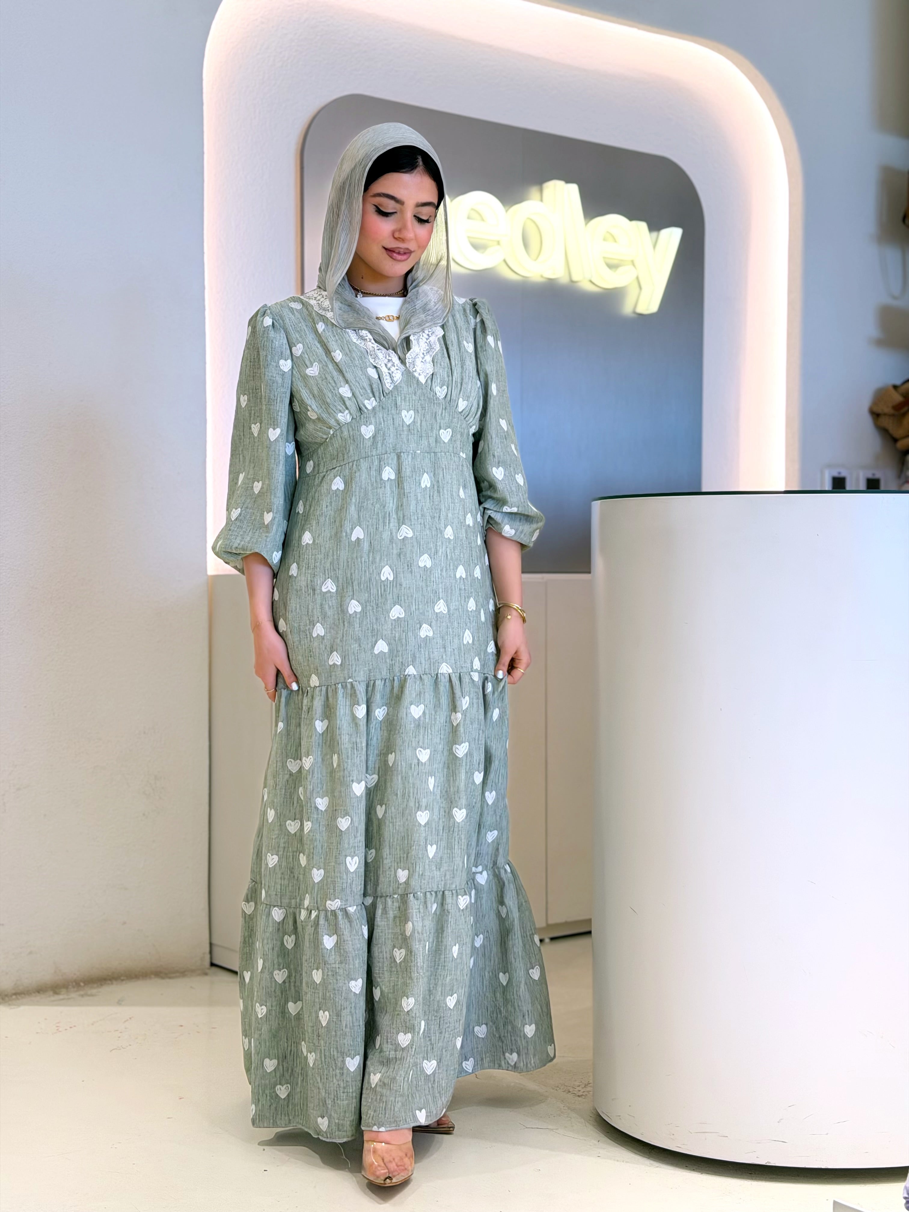 Sweetheart Maxi Dress (Olive)
