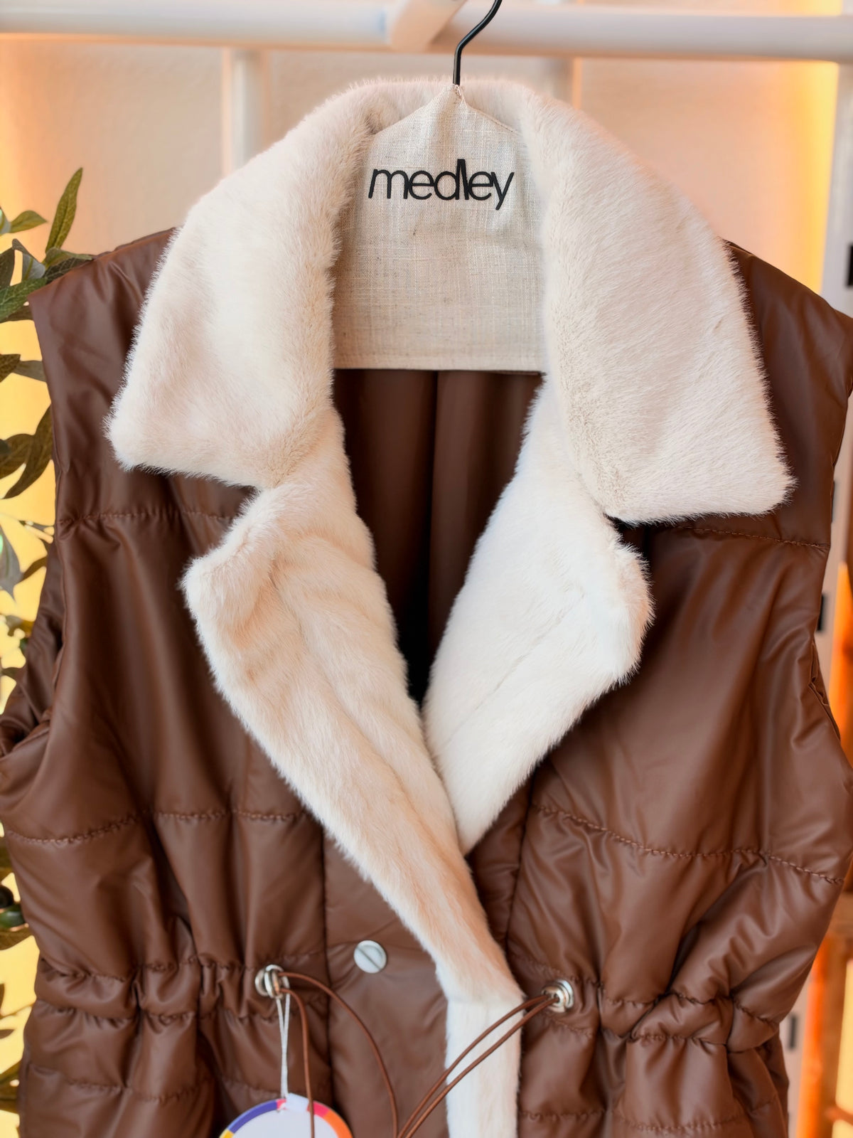 Teddy puffer layering vest by Medley Fashion, photo 8
