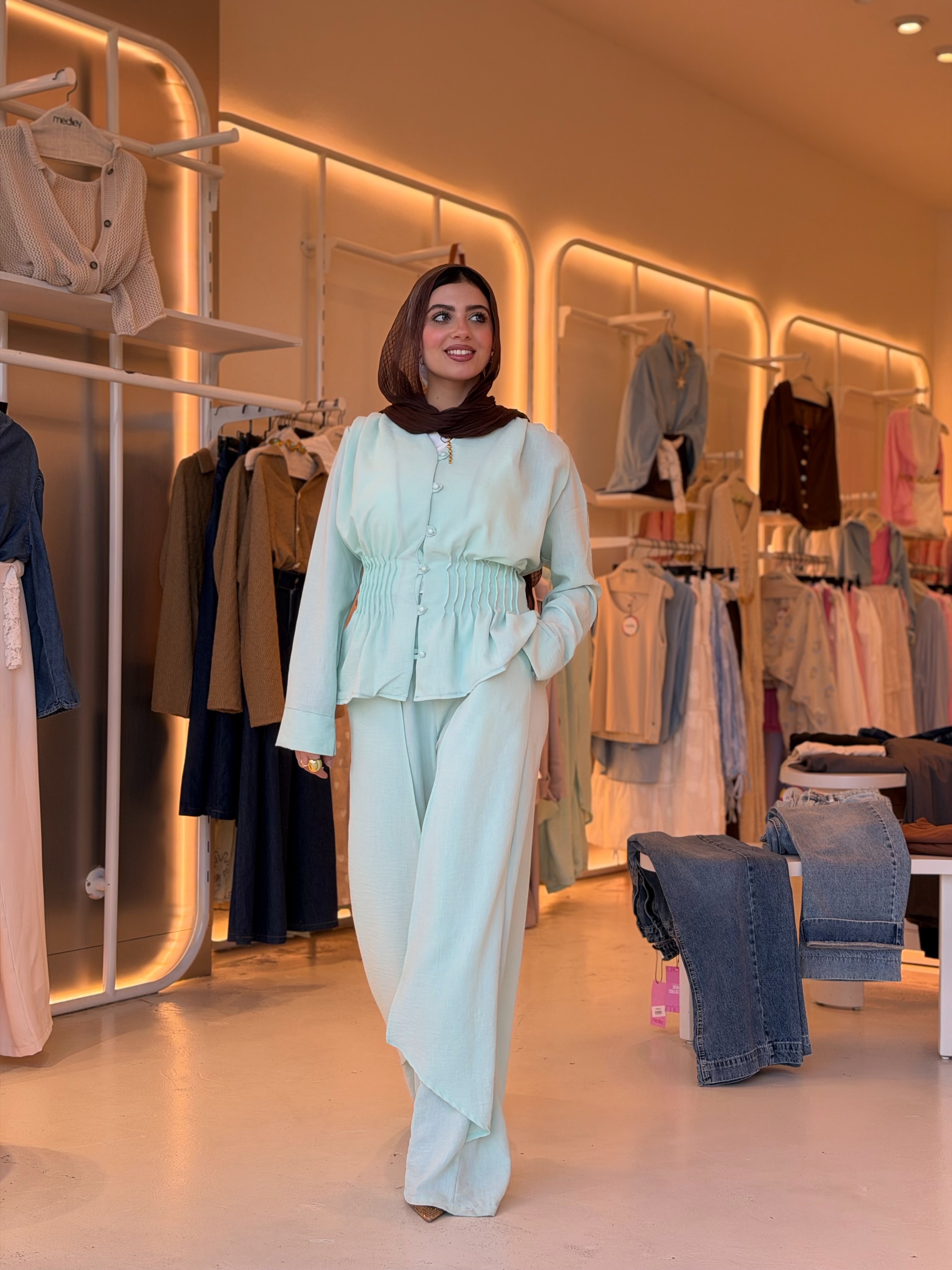 Lumière Soft Blouse (MINT)