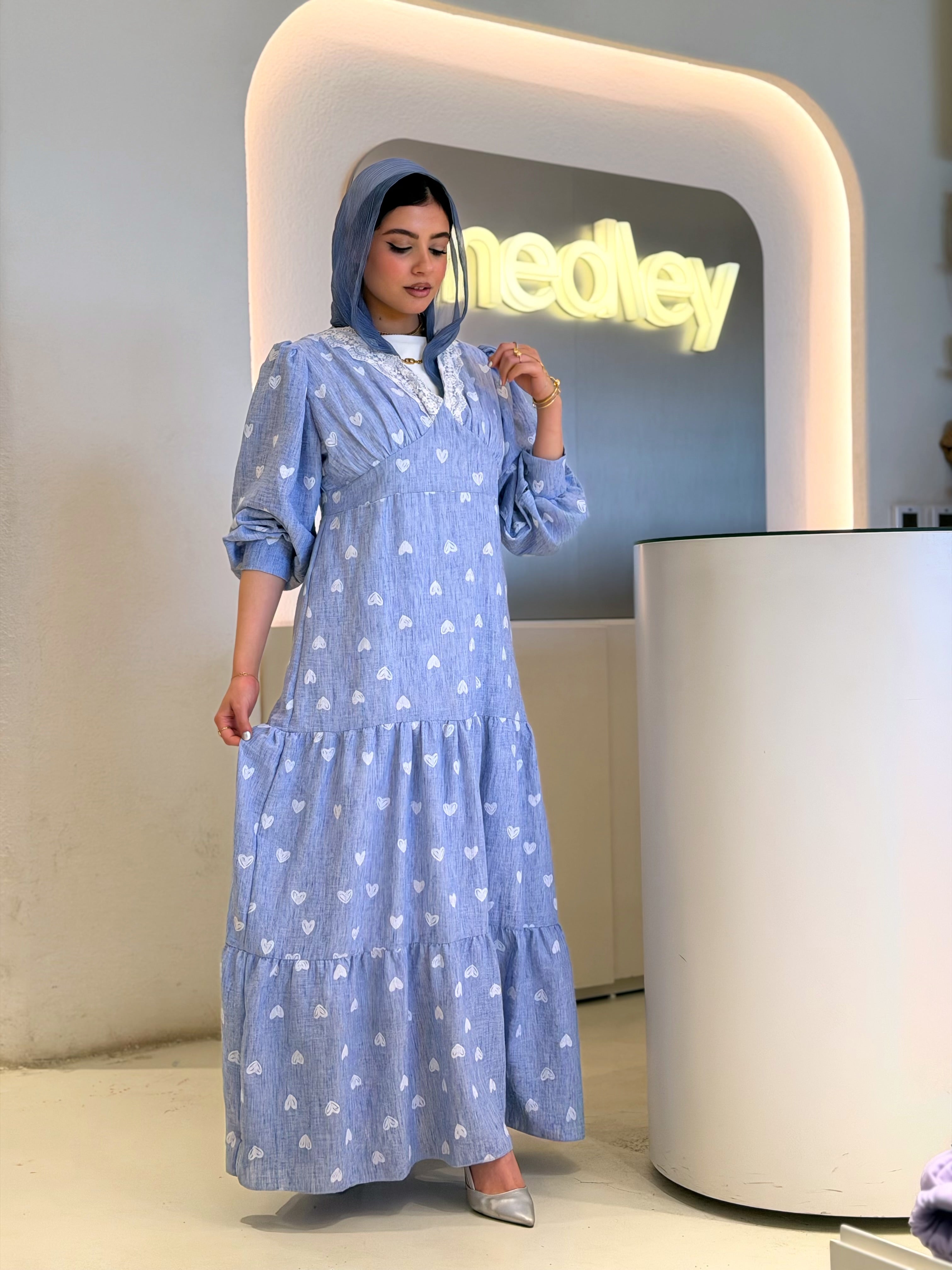 Sweetheart Maxi Dress (bb blue)