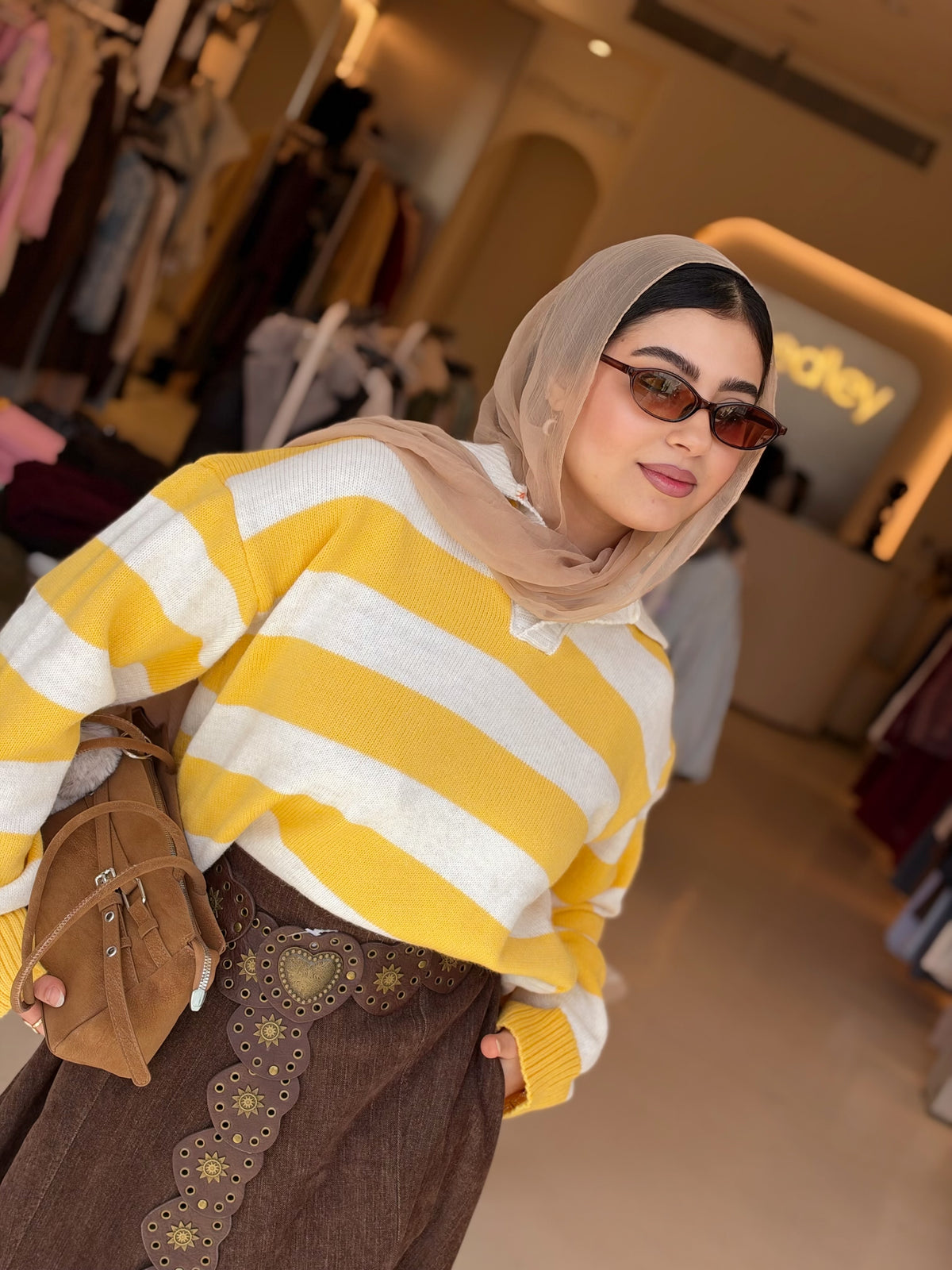 Dreamscape Sweater in golden apricot by Medley Fashion, photo 2