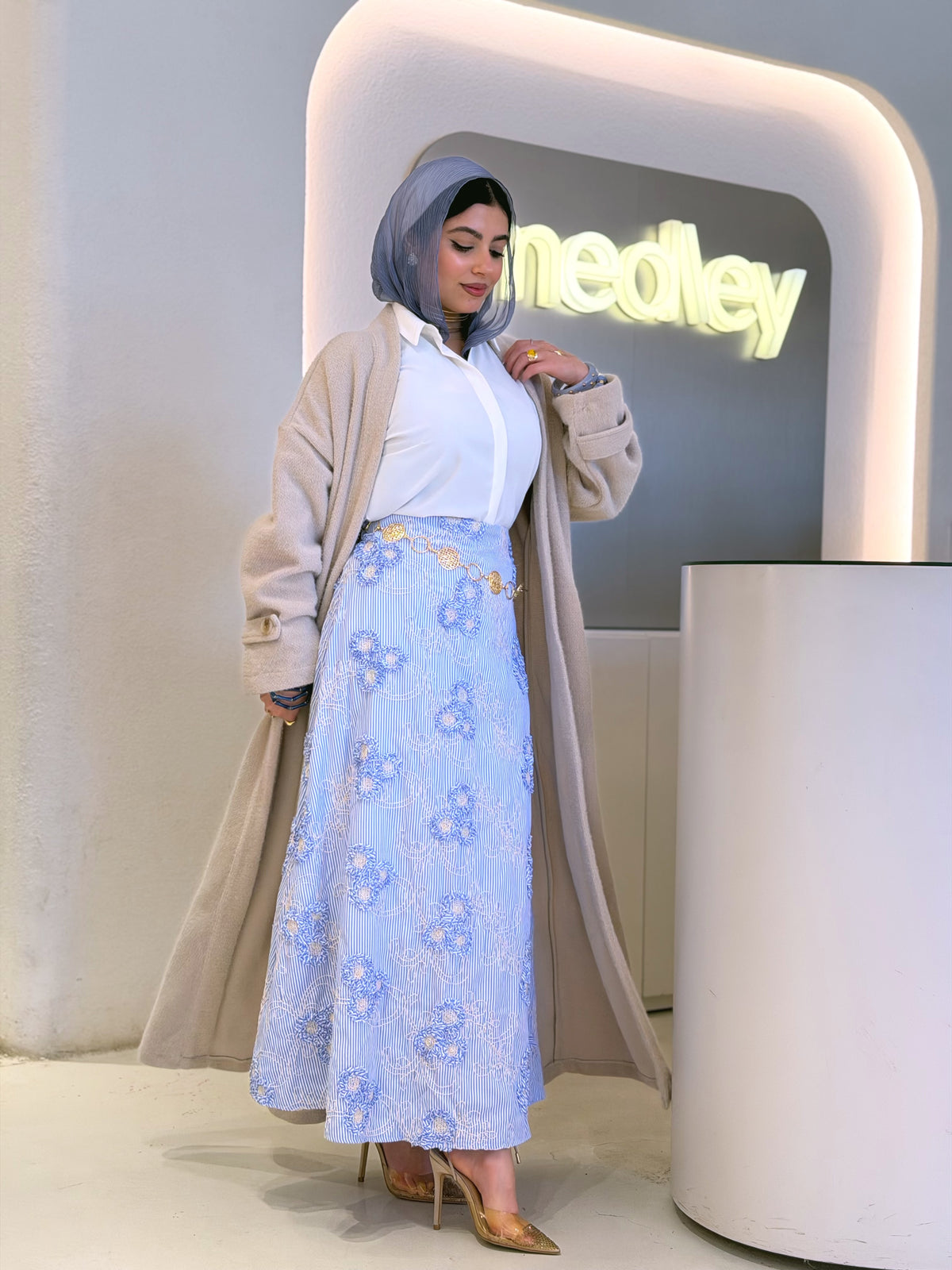Luna Mohair Cardigan ( Beige )
