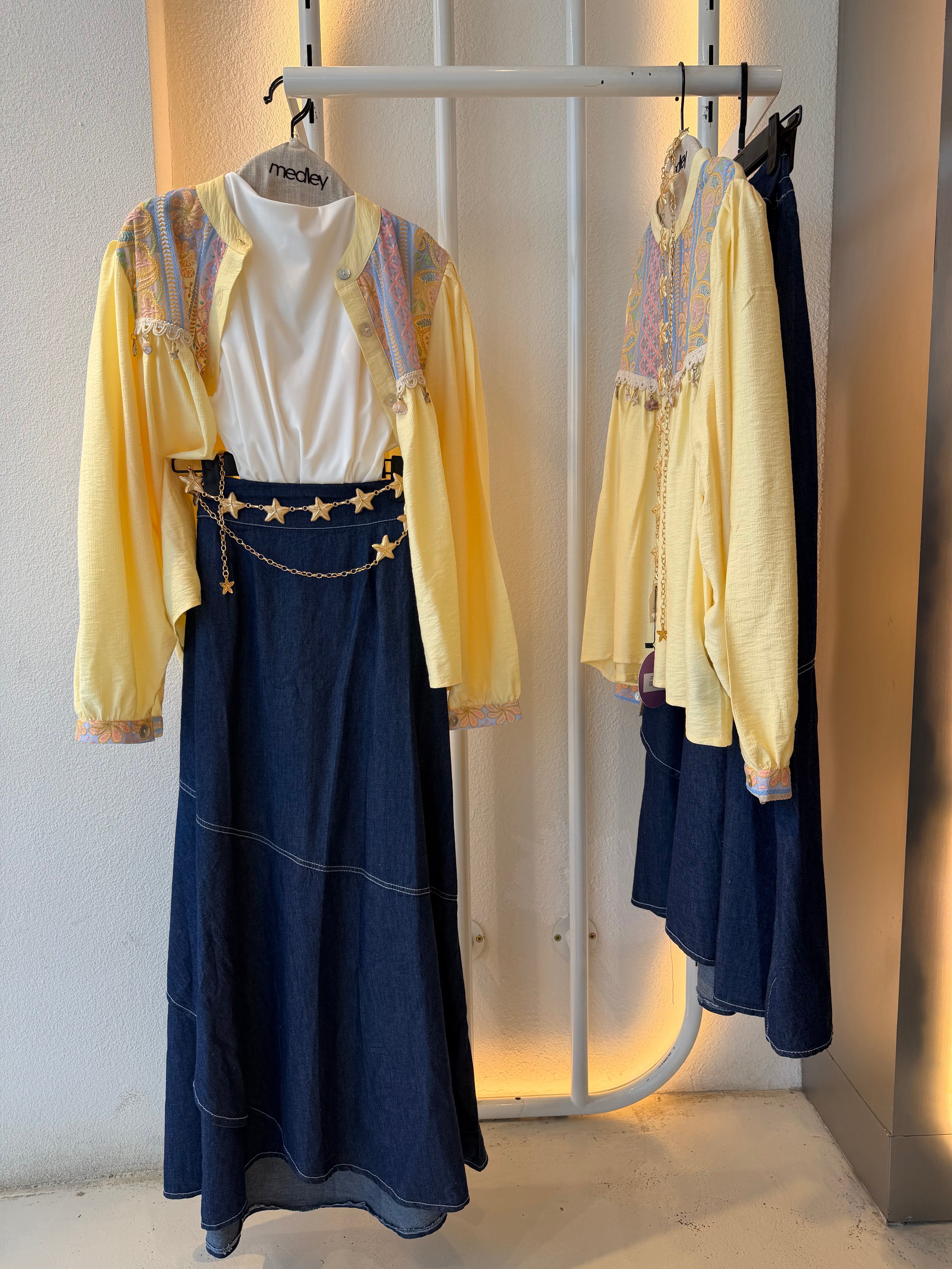 Soft summer yellow blouse