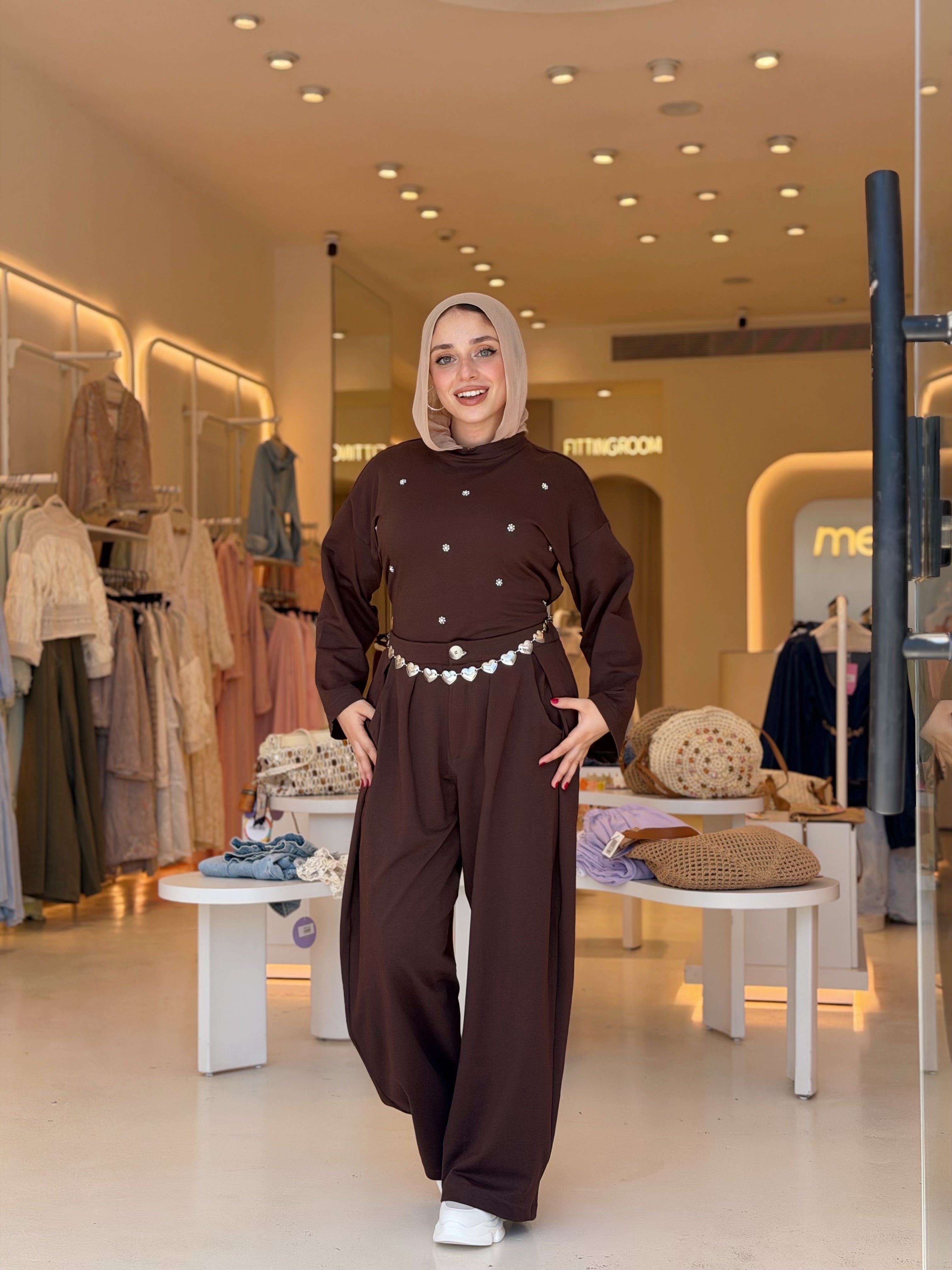 Rosette Set |2 Pieces (Brown)