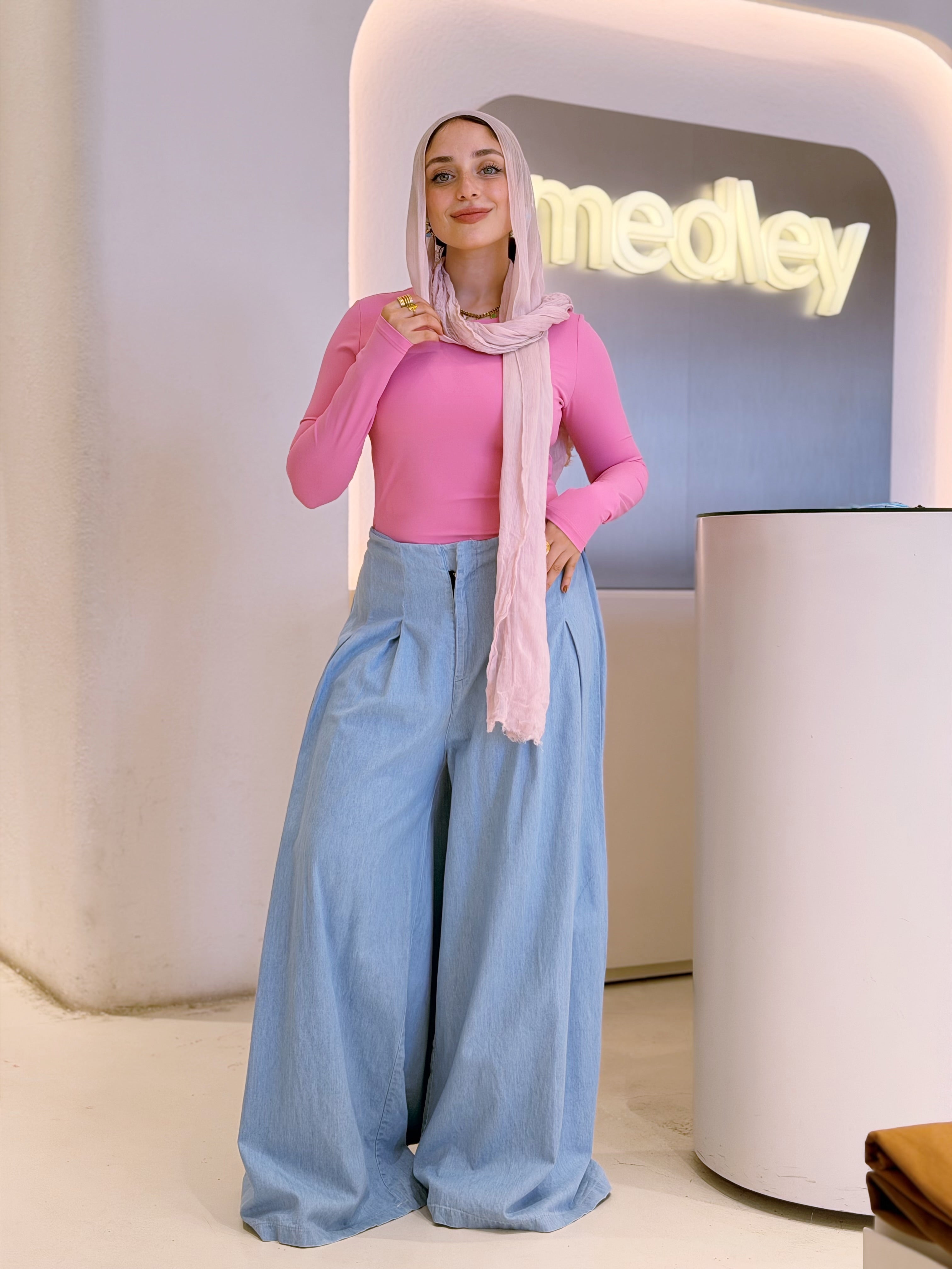 Long Sleeve Daily Basic (Pink)