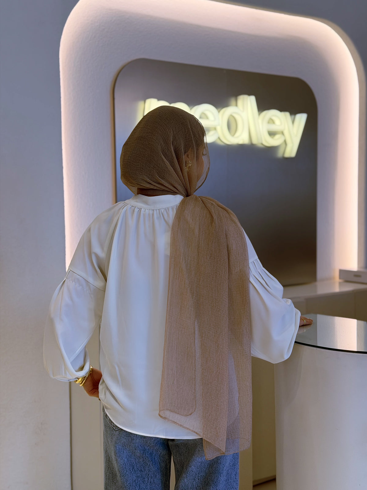 Creamy Volume Sleeve Shirt