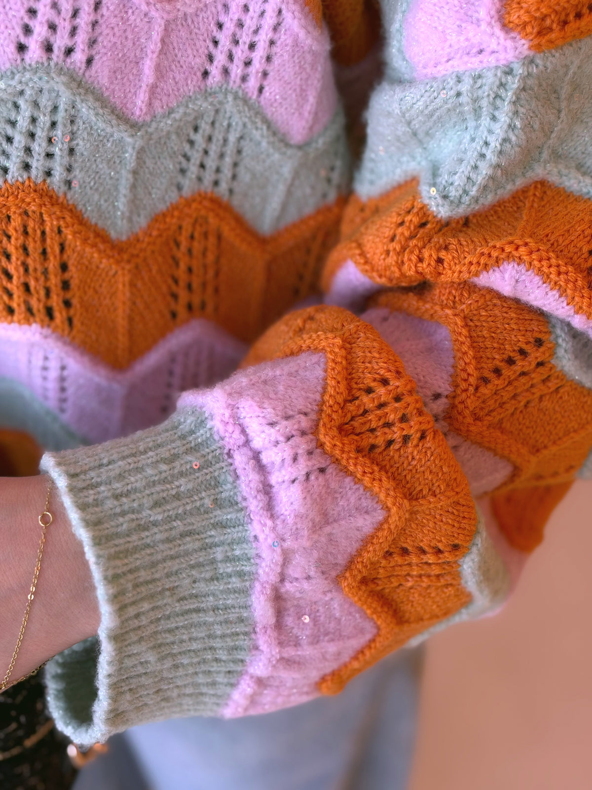 Sugar Rush Mohair Cardigan in Orange Sorbet by Medley Fashion, photo 1