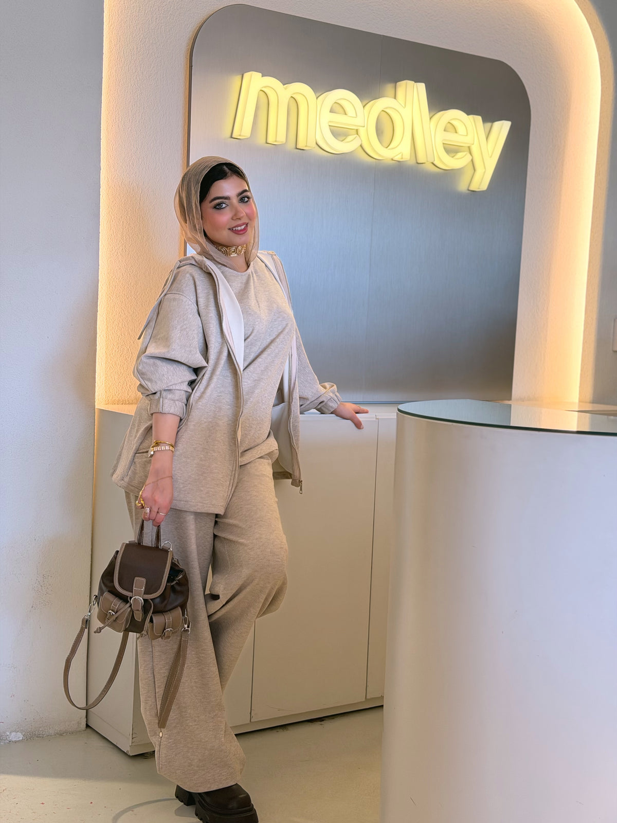 Comfy 3 pieces set (Dark Beige)