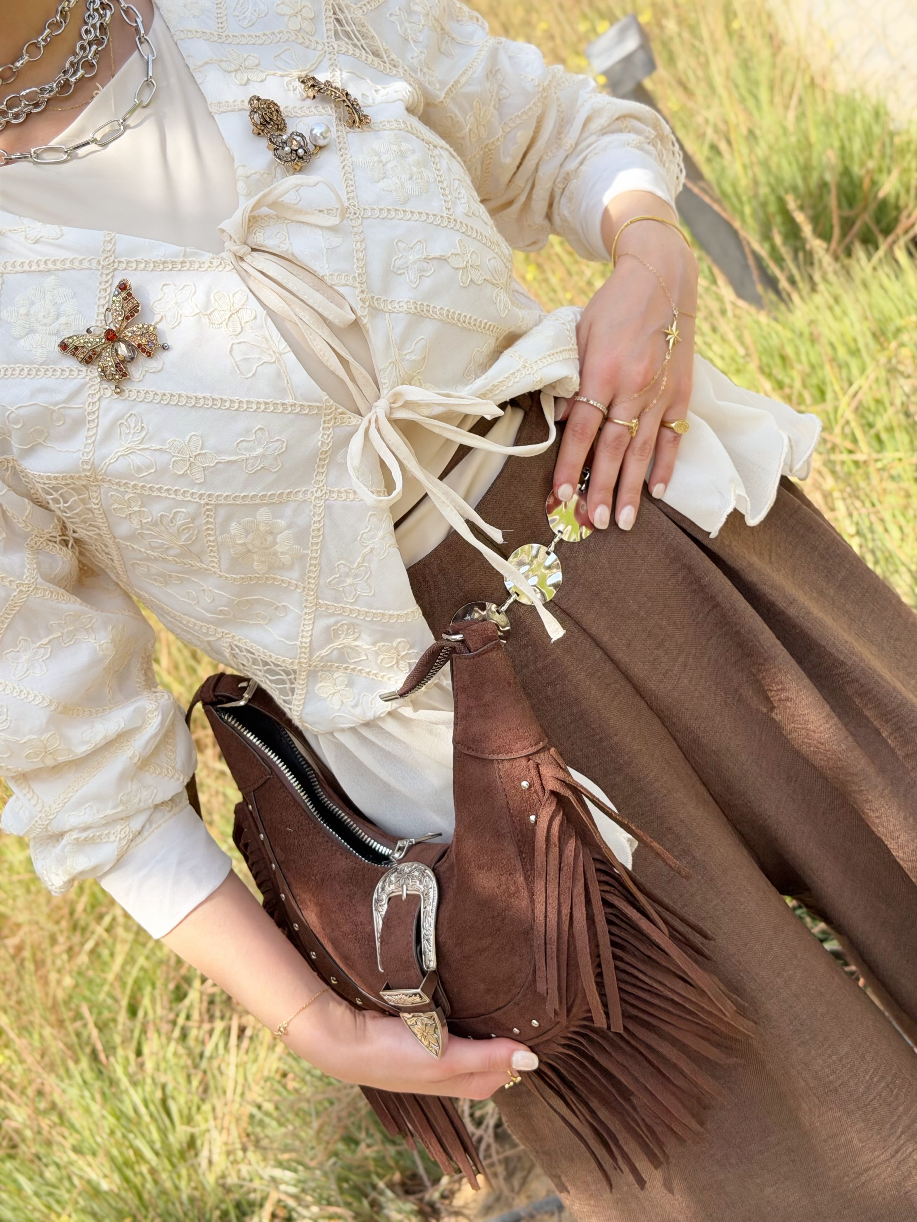 Embellished Cardi-Blouse