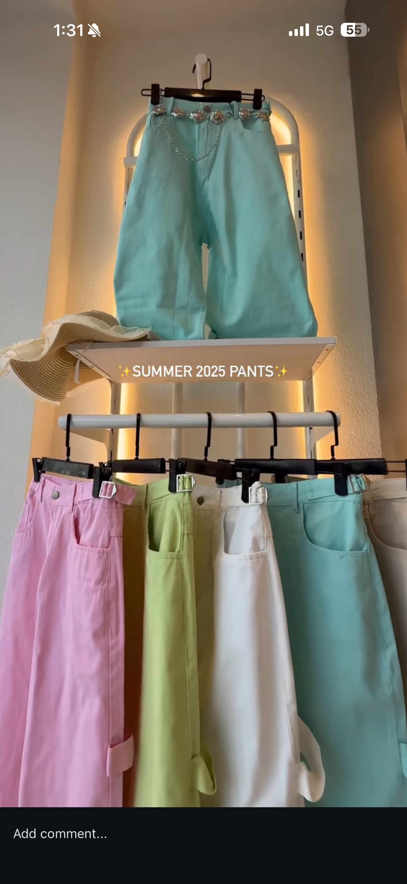 Gabardein Wide Pants