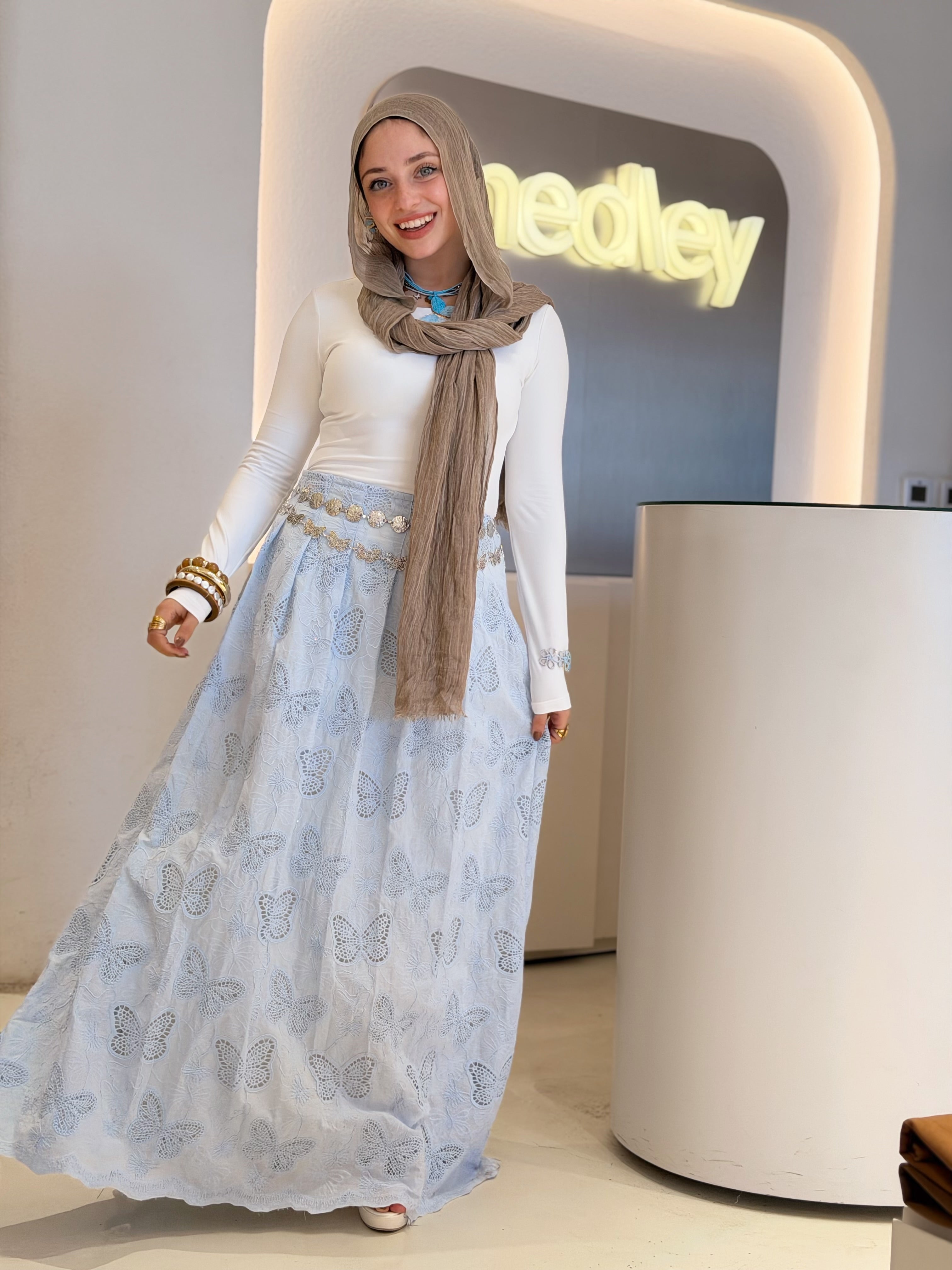 Butterfly Muse Skirt ( Bb Blue )