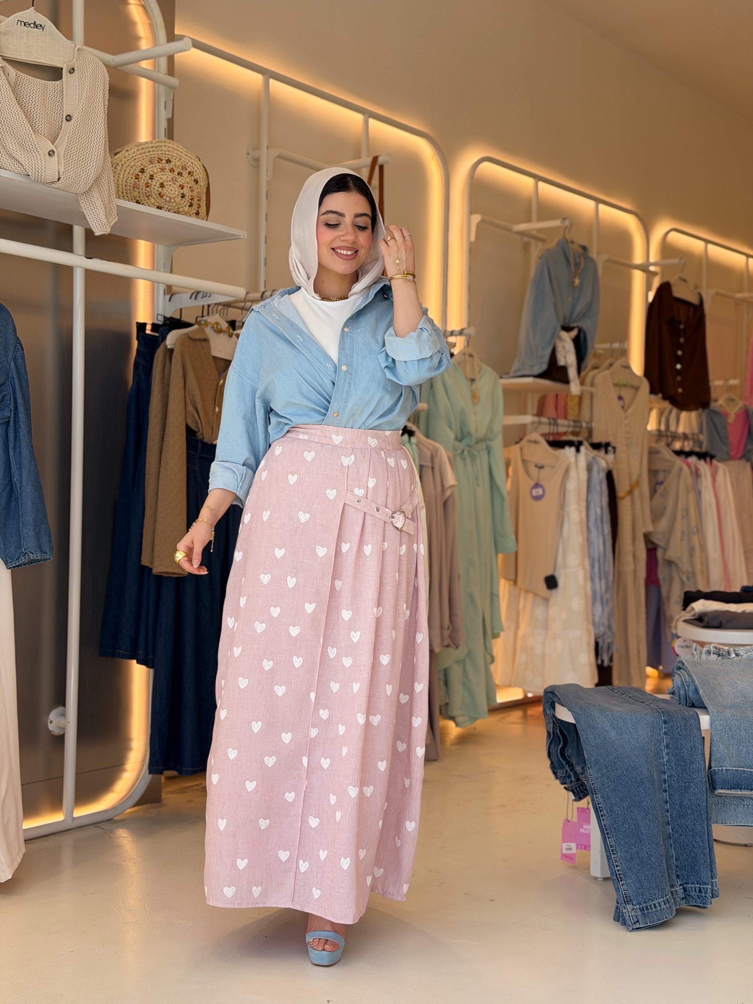 Sweetheart Maxi Skirt (Dusty PINK)