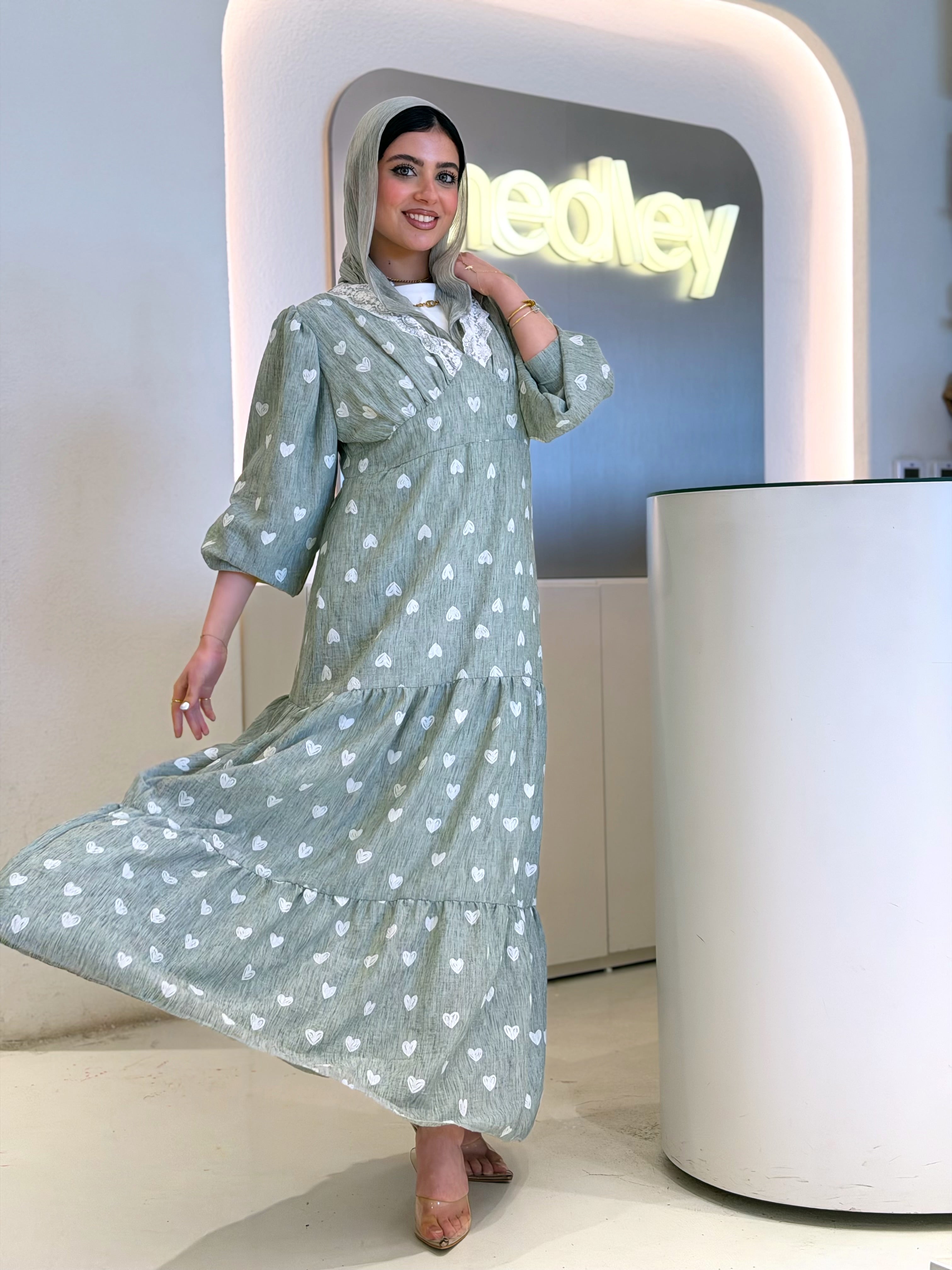 Sweetheart Maxi Dress (Olive)