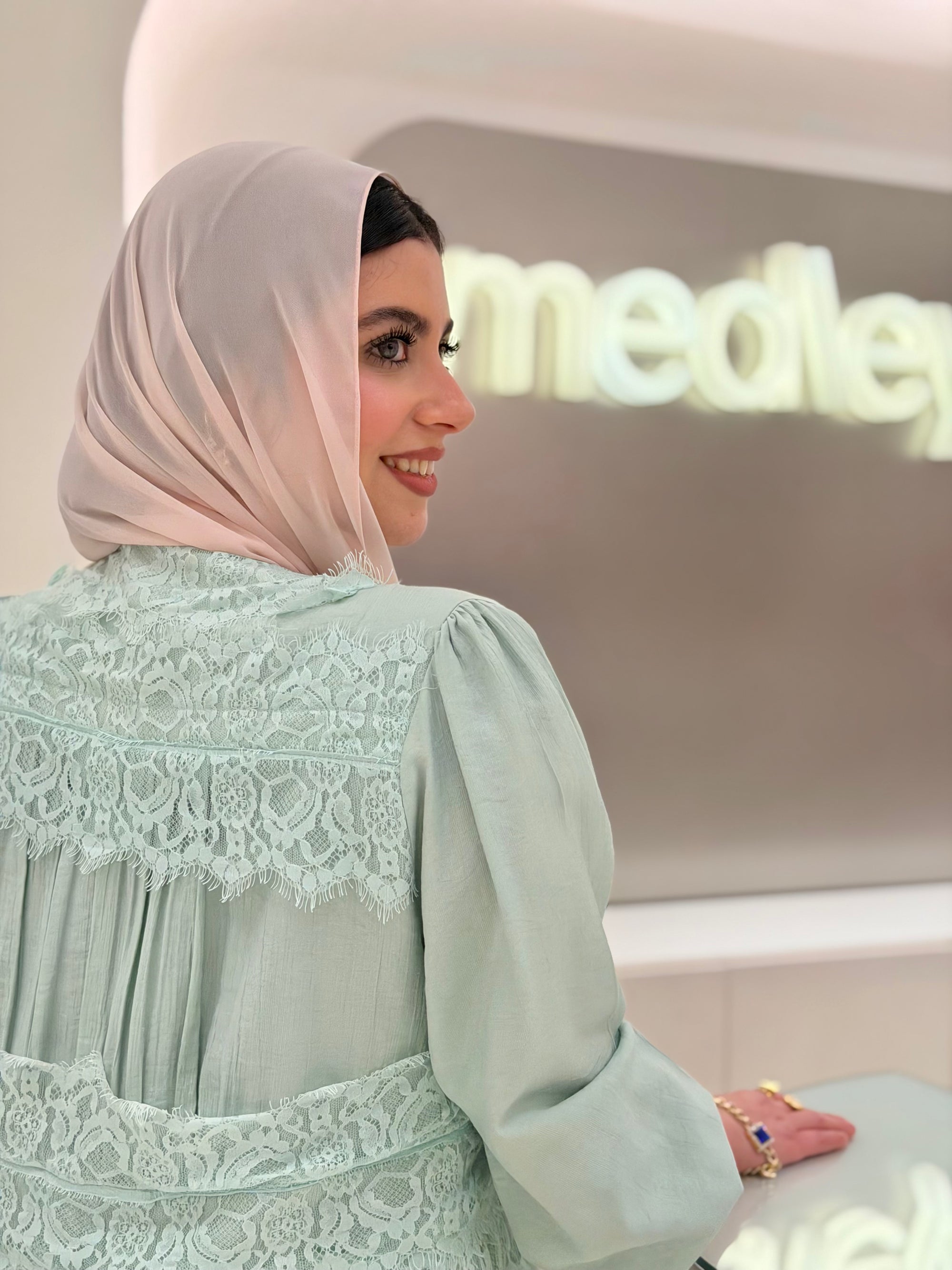 Dantel End Blouse ( soft mint )