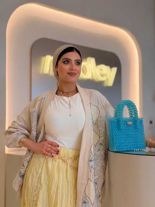 Aqua Muse Crystals handbag