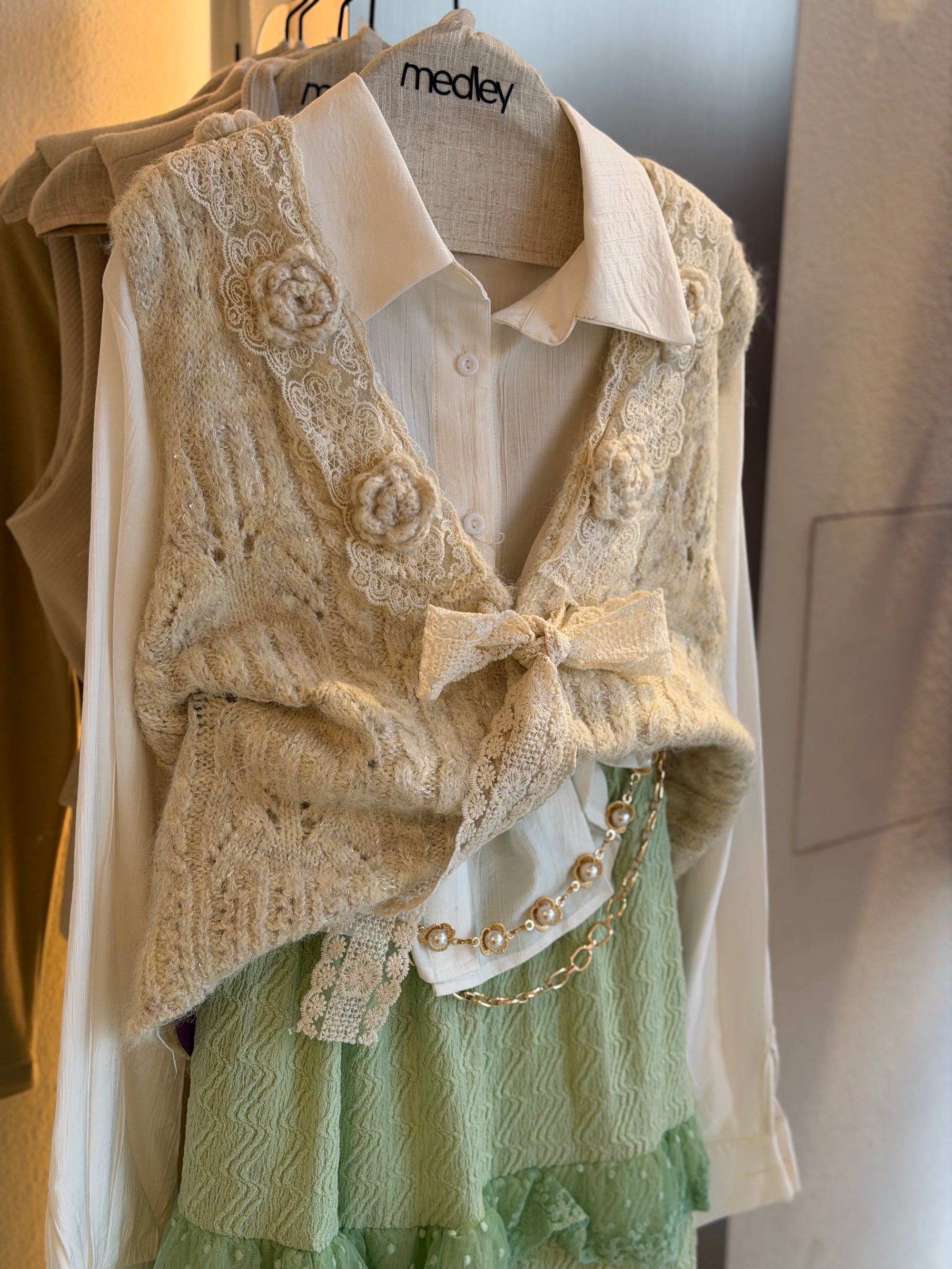 Dantel End Flowy Skirt