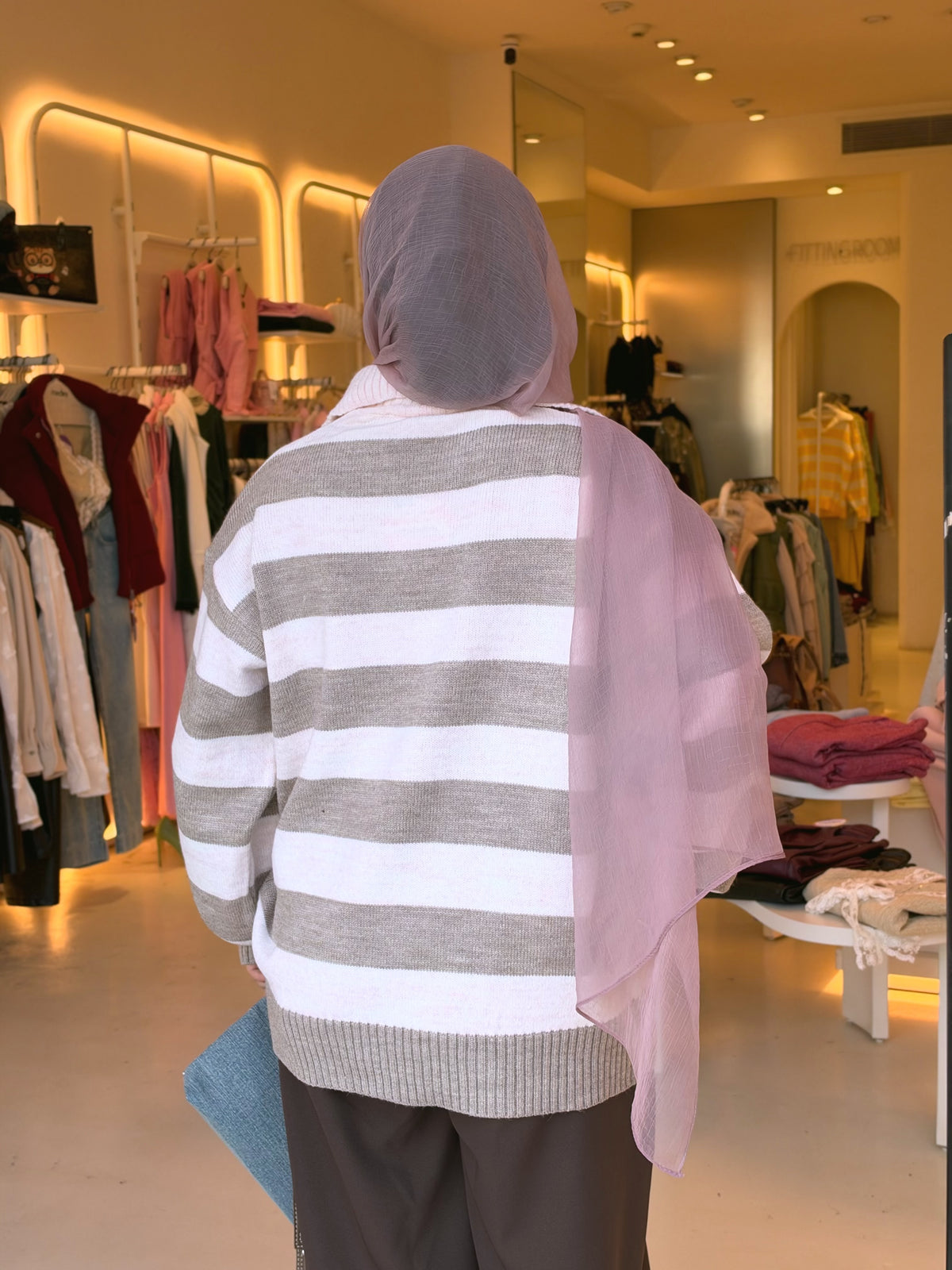 Dreamscape Sweater in taupe pink by Medley Fashion, photo 5