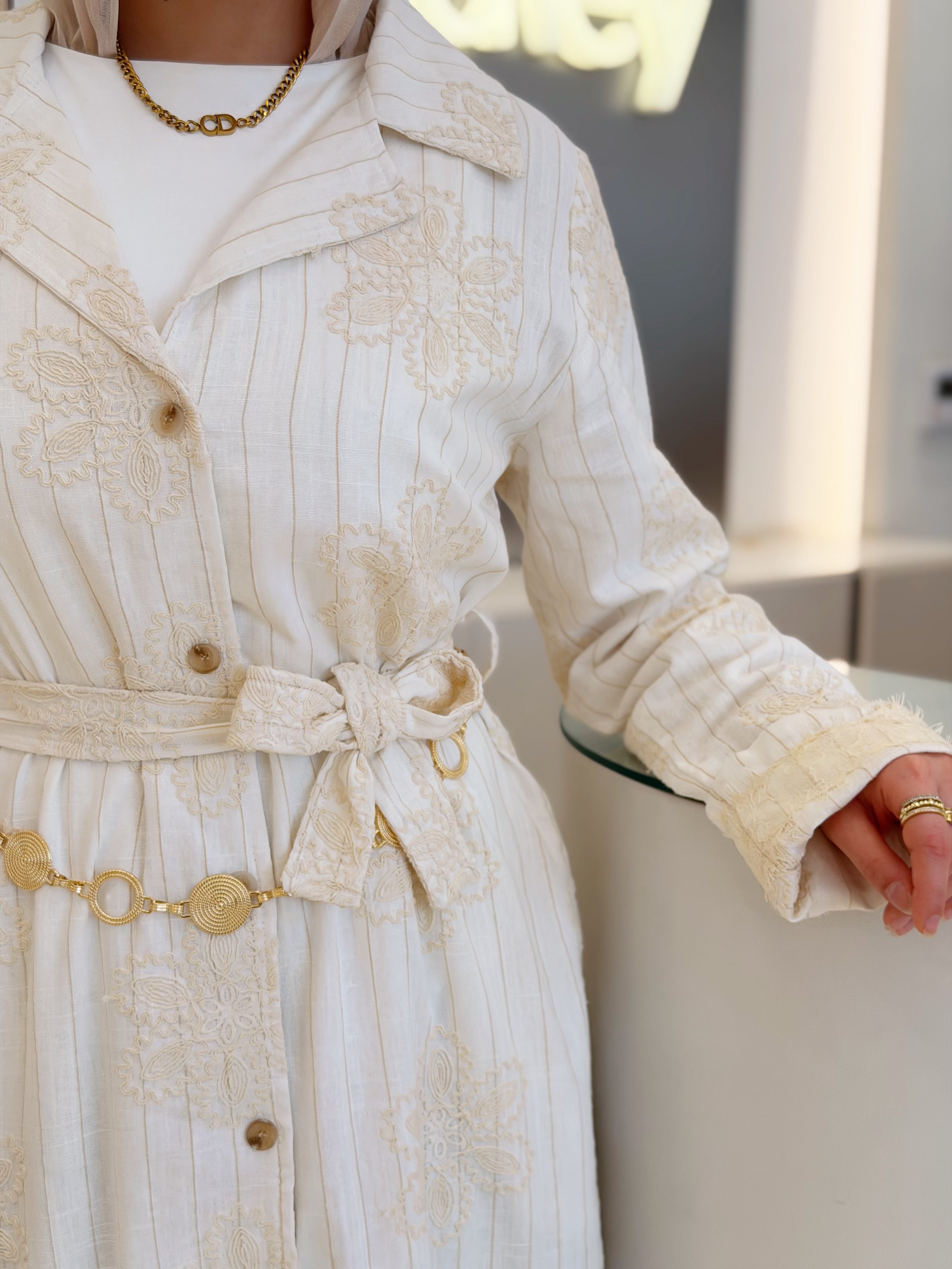 Pure Elegance Dress (WHITE)