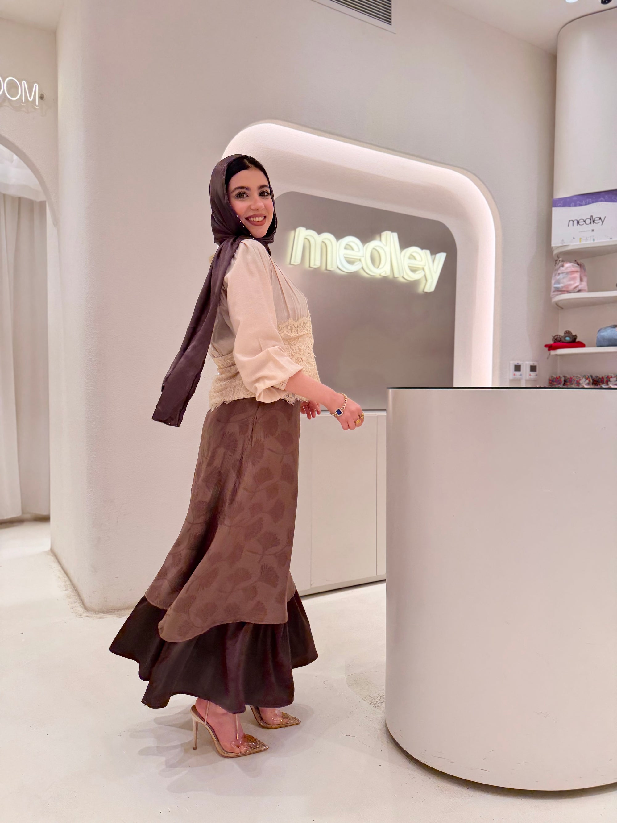 Espresso Two Layers Skirt