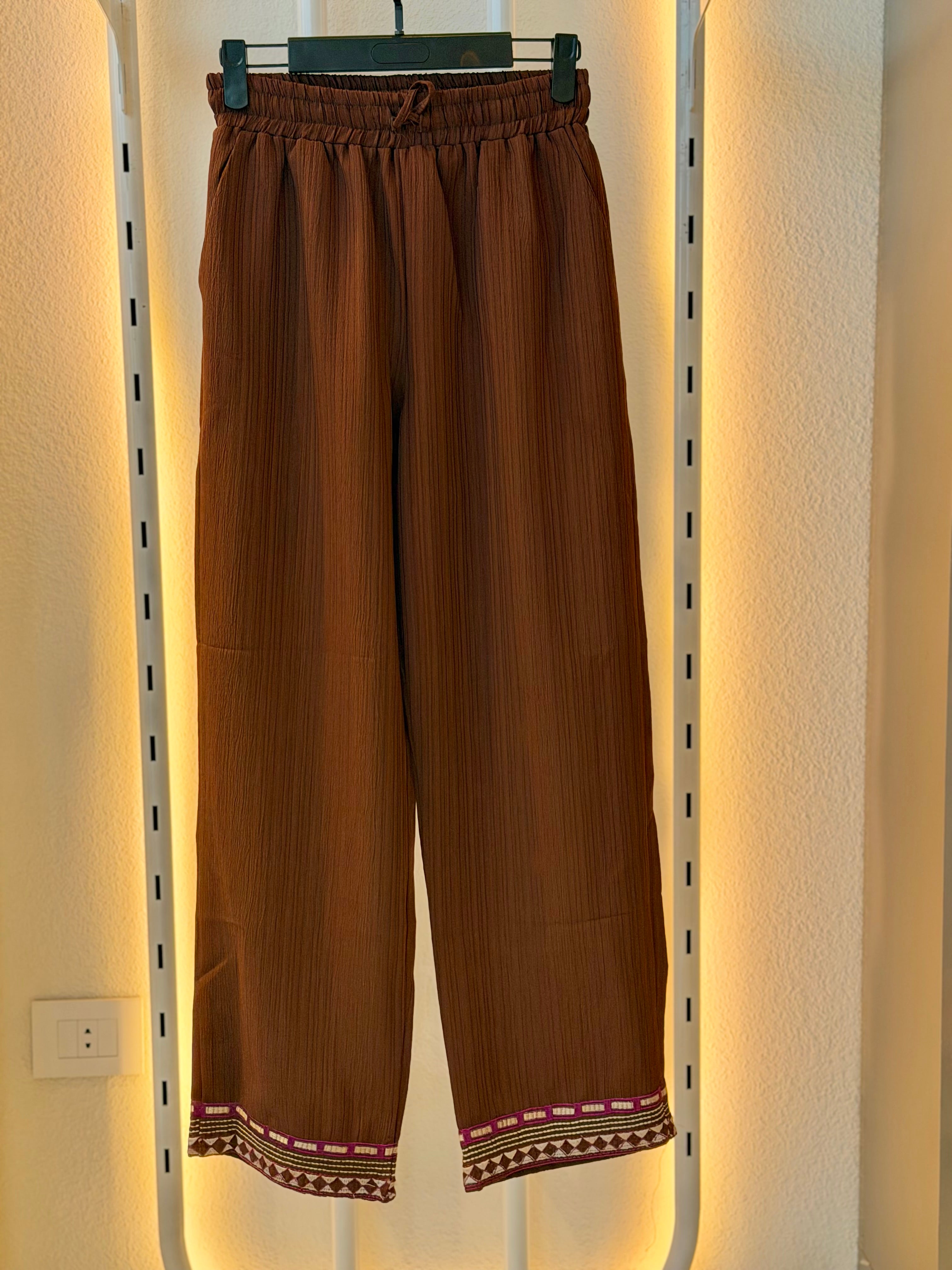 Soft Embroidered pants