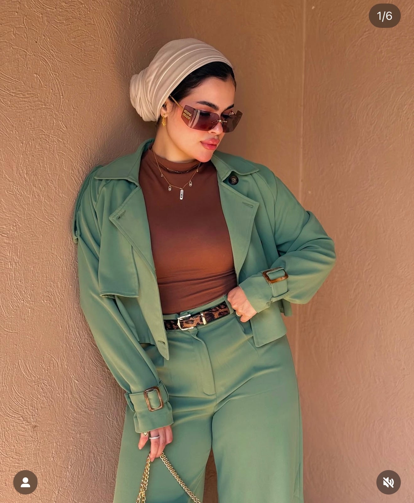 Crop trench coat