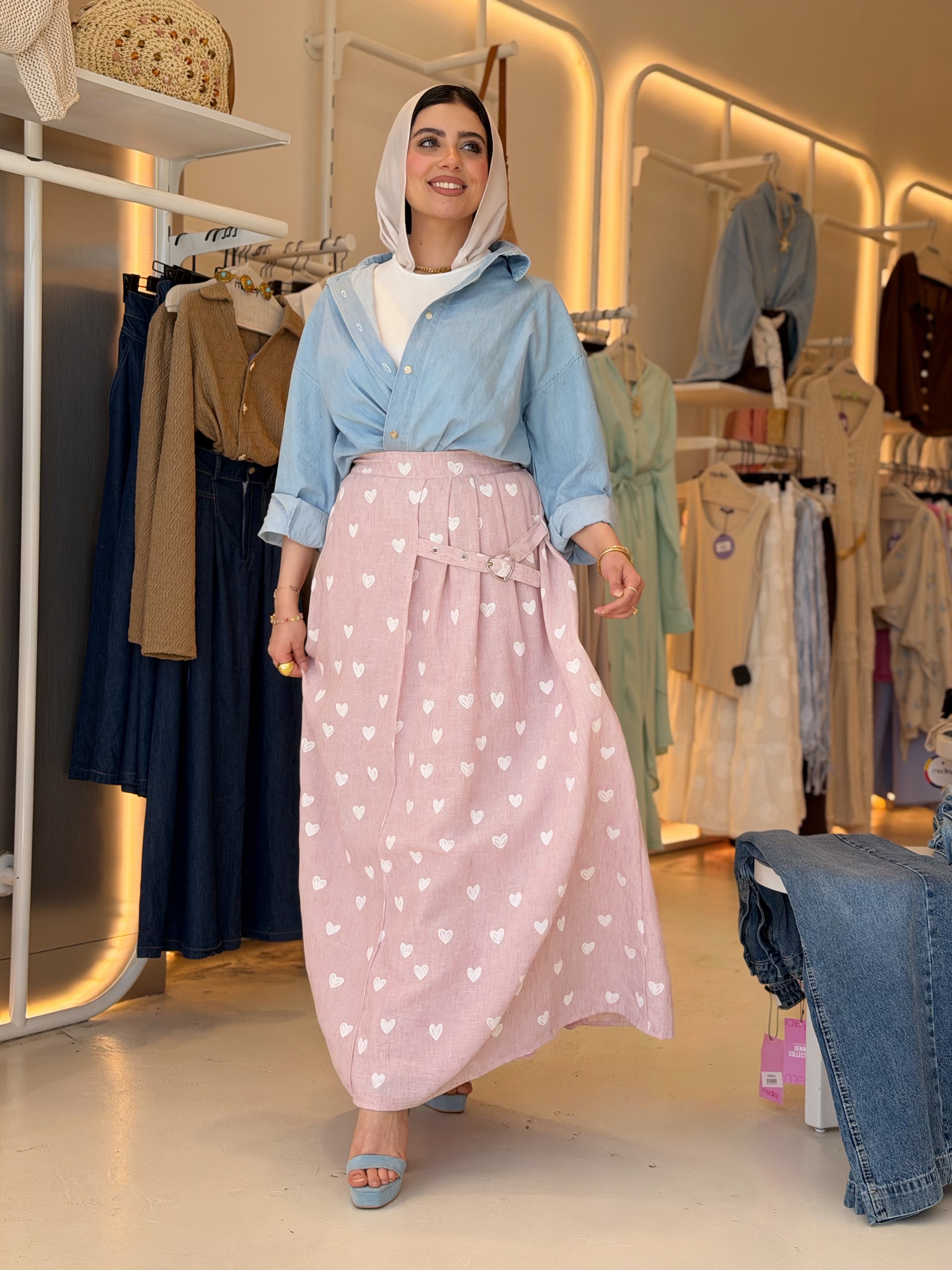 Sweetheart Maxi Skirt (Dusty PINK)
