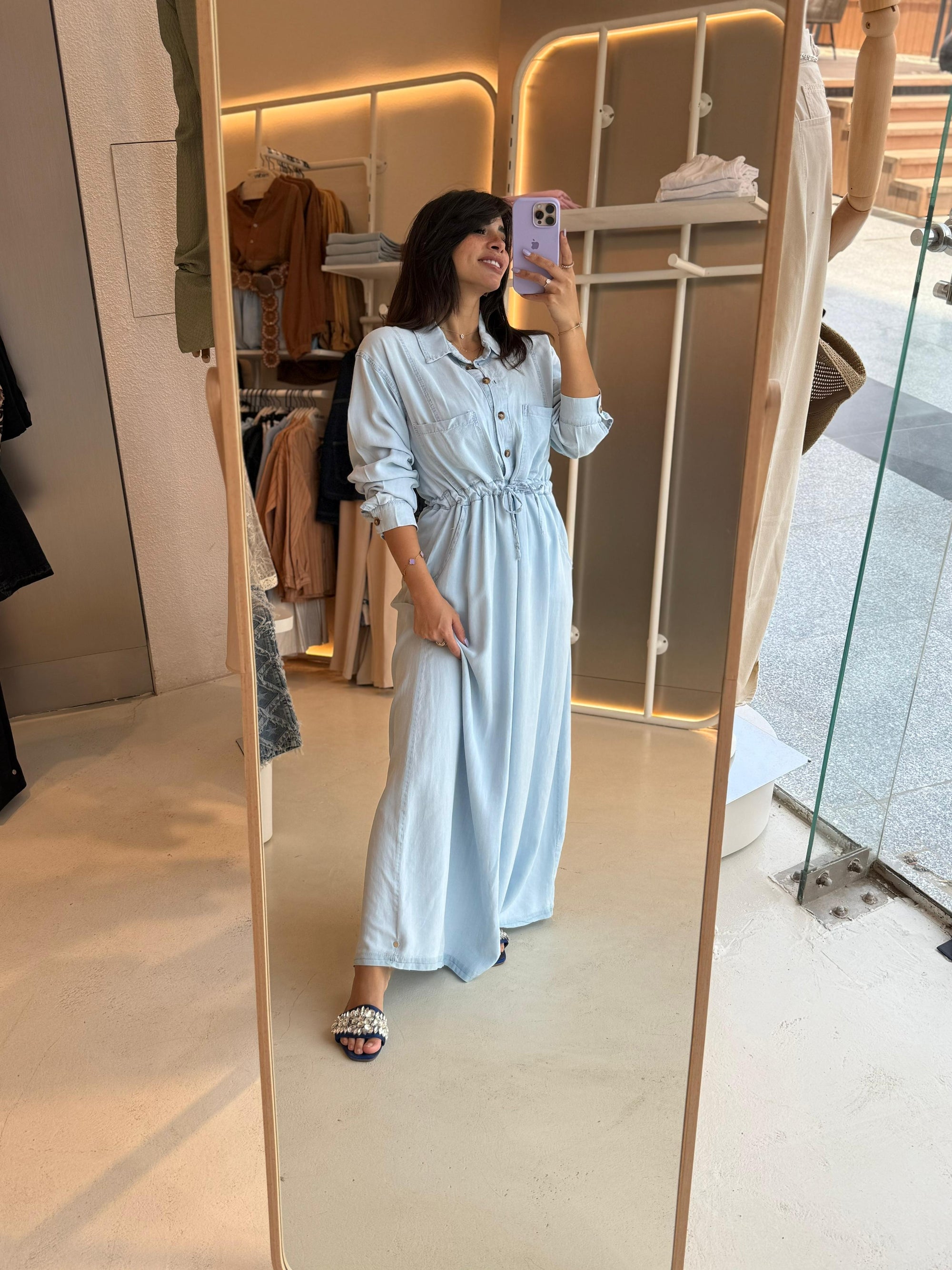 Denim dress