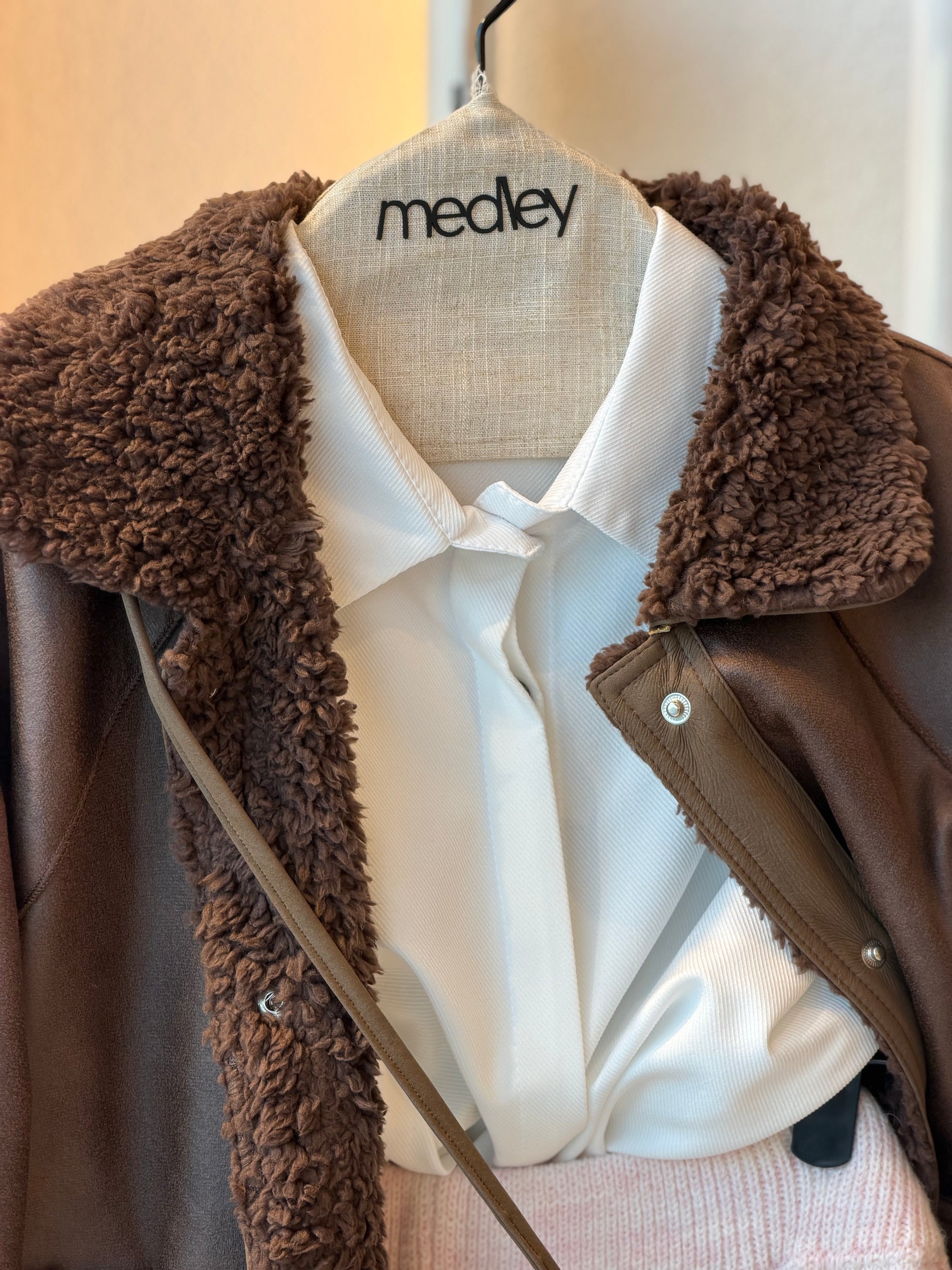 Brownies teddy bear jacket ( with double face bag )