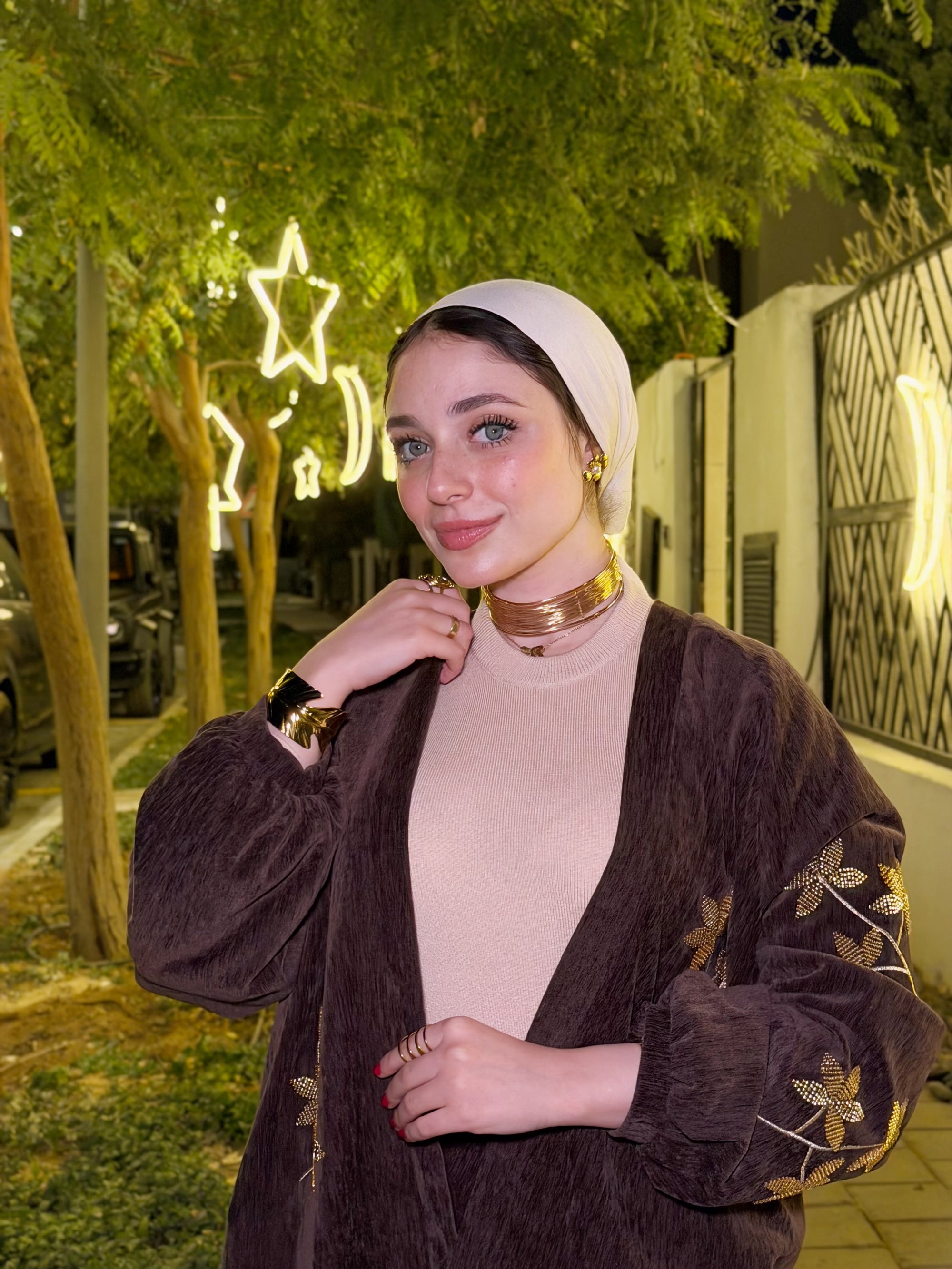 Ramadan Set With Skirt ( Espresso)