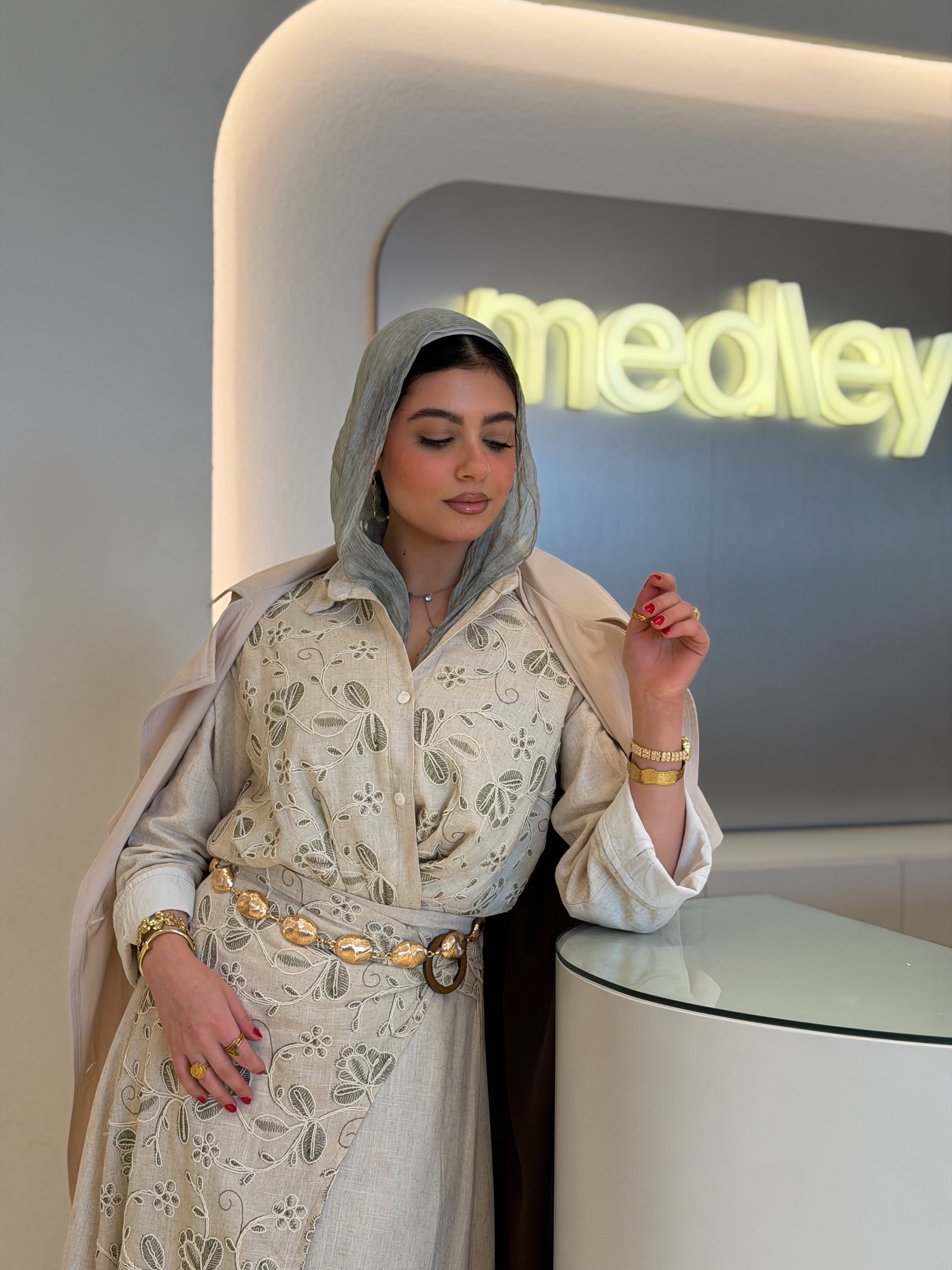 Light Beige Soft Trench Coat