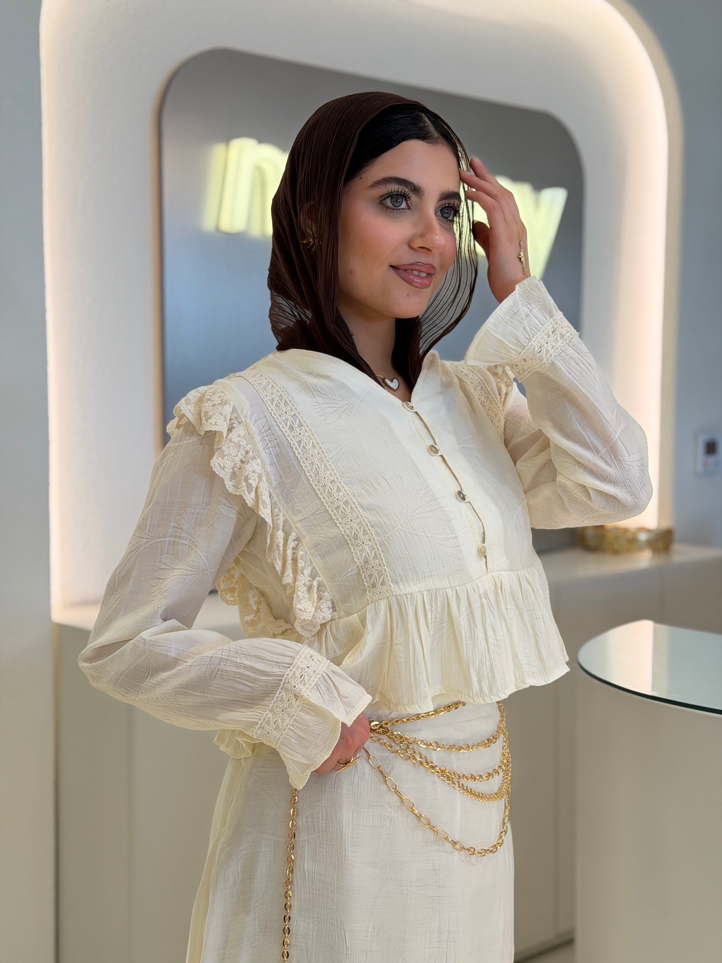 Fancy Dantel End Blouse