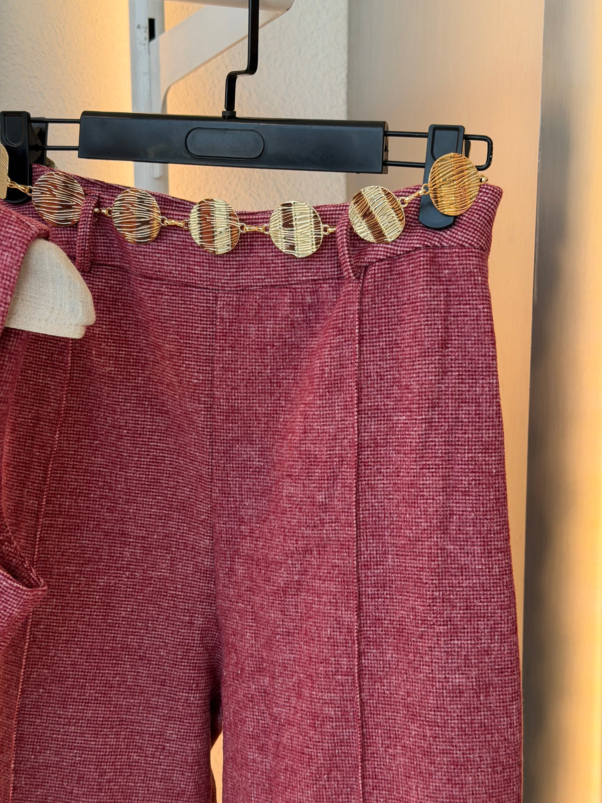 Luna wide leg pant (Rosewood)
