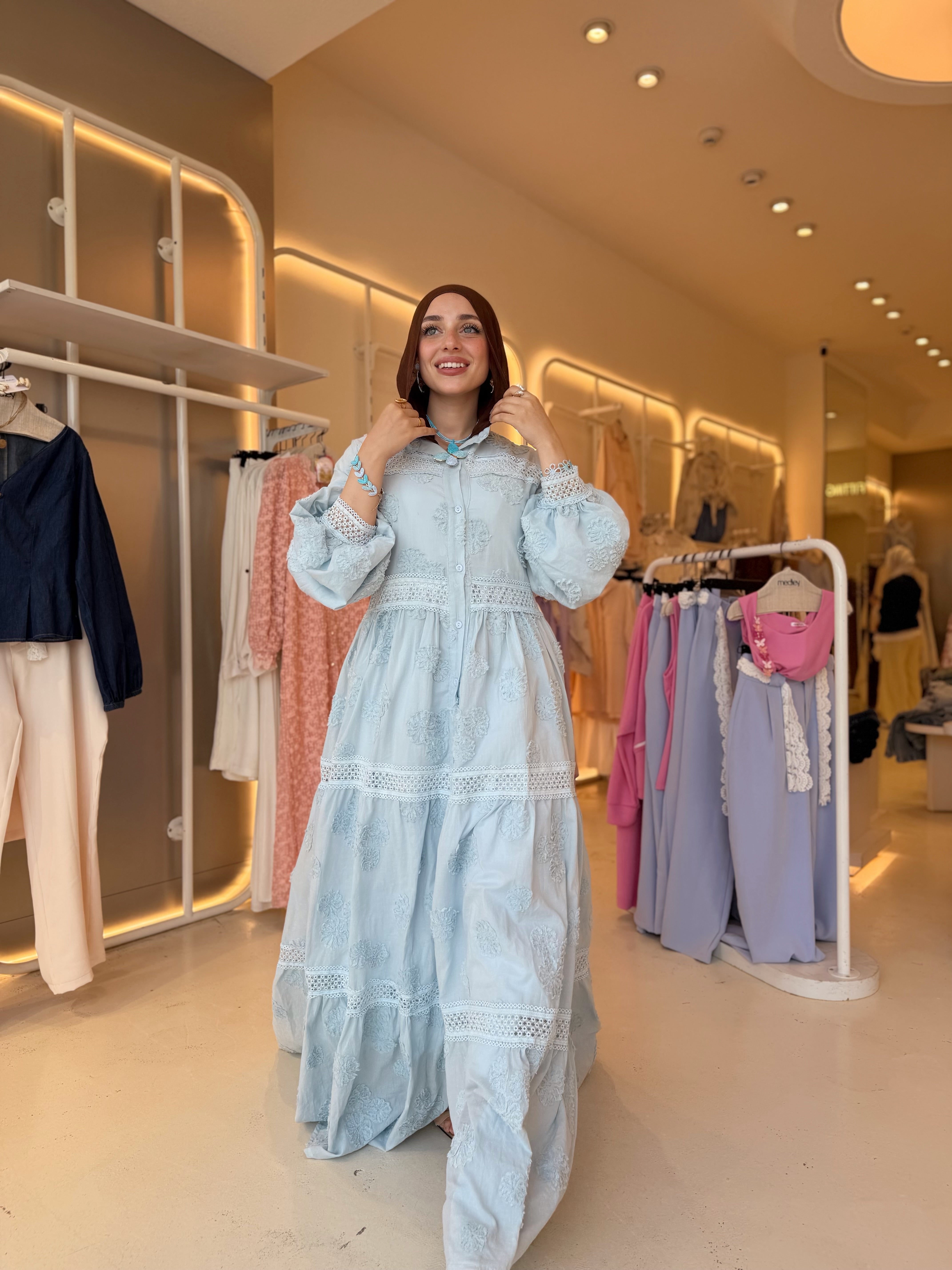 Summer Joy Dress (Baby blue)