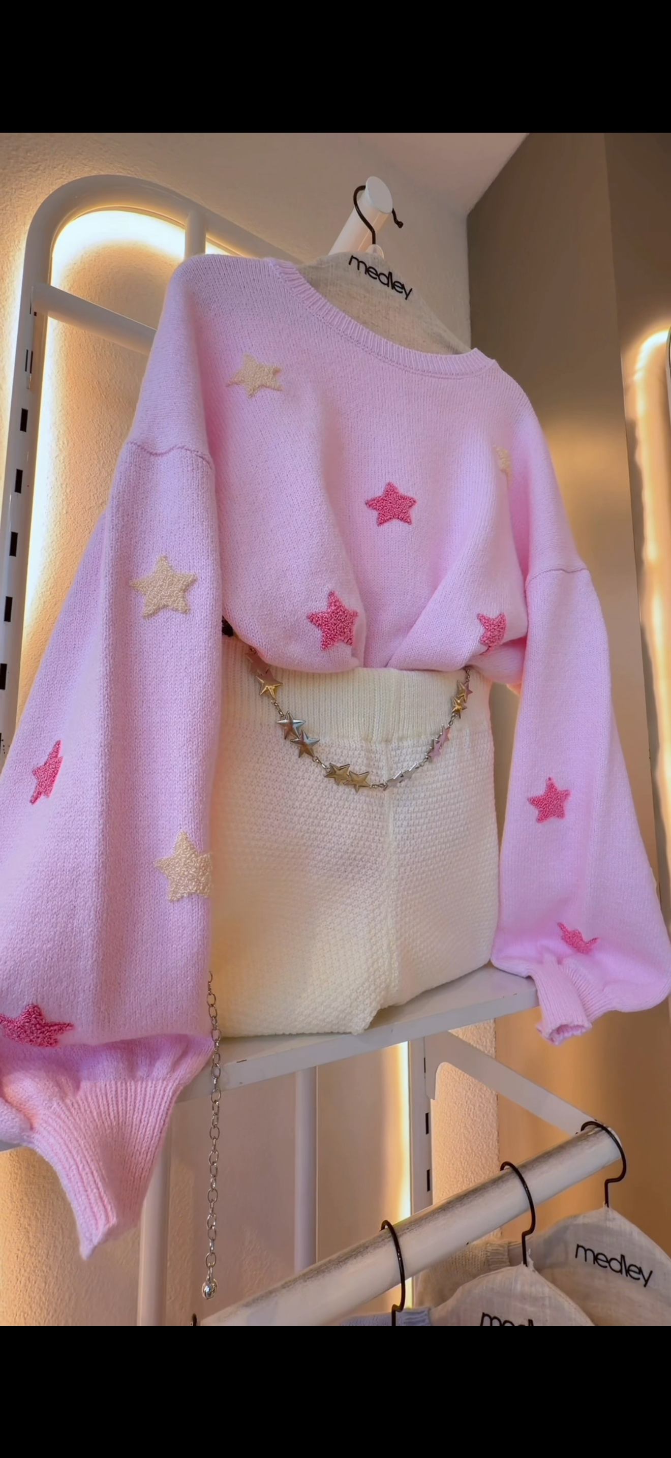 Starry Pastel Knit Pullover