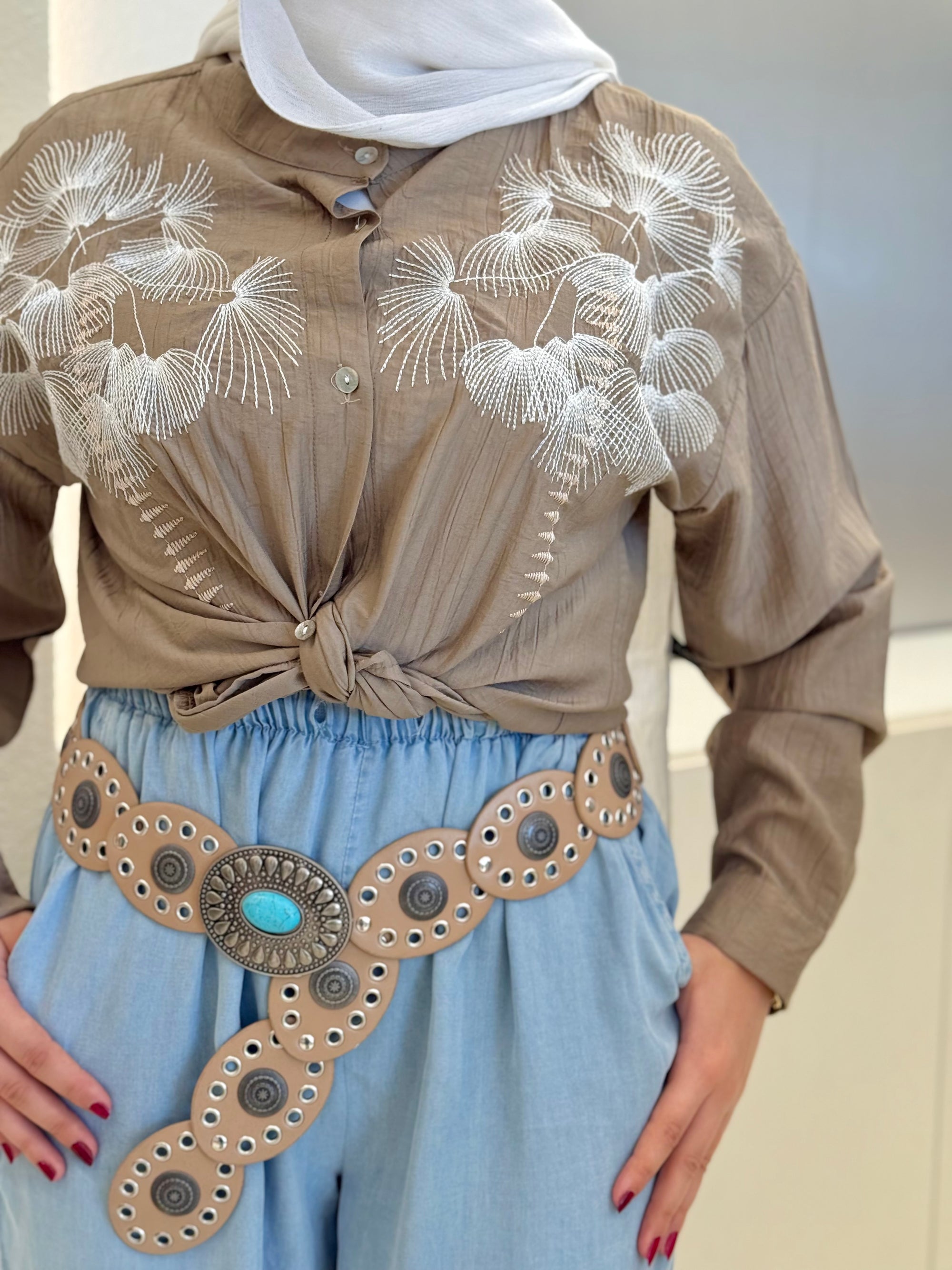 Mocha Island Blouse