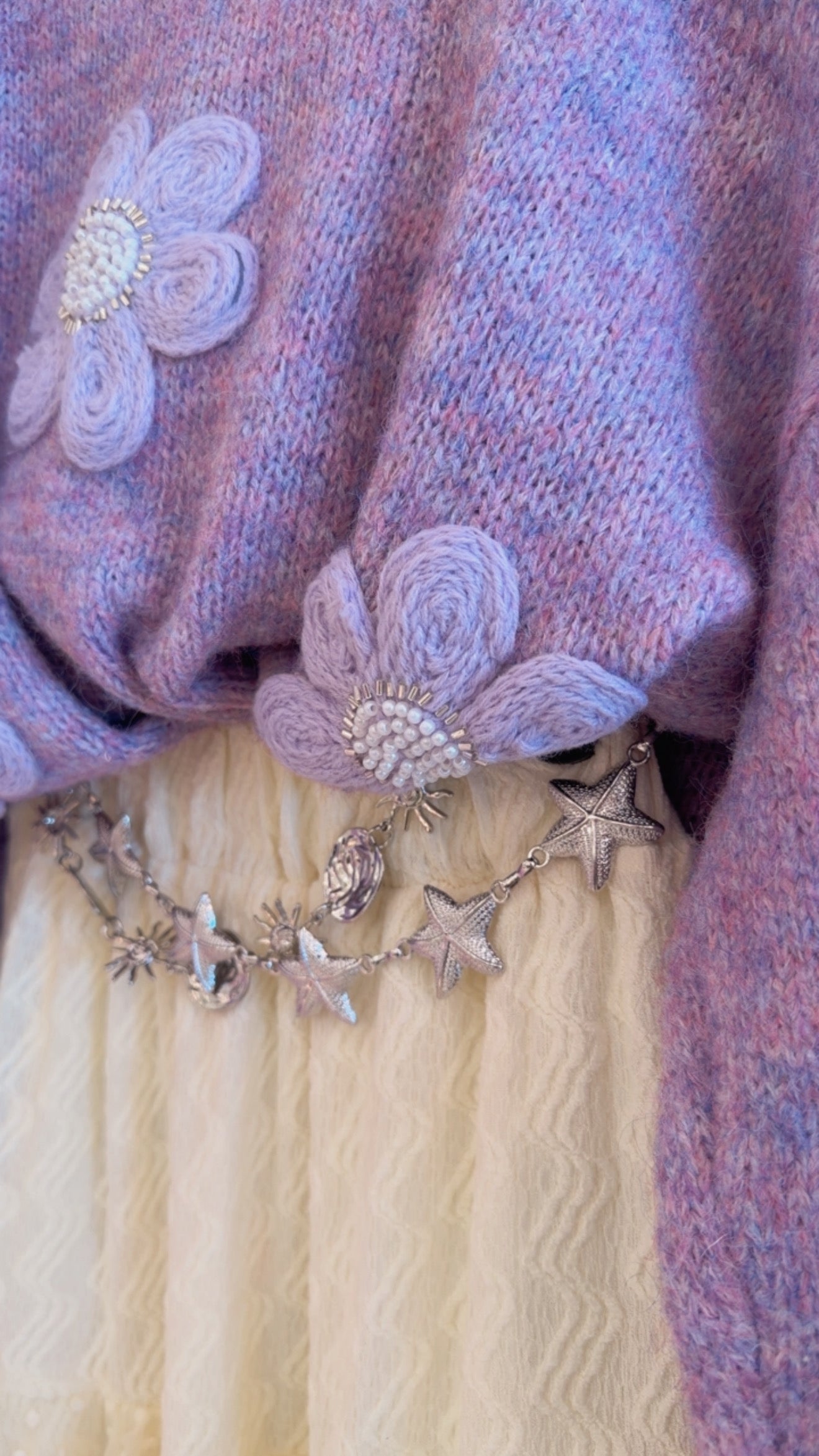 Dantel End Flowy Skirt