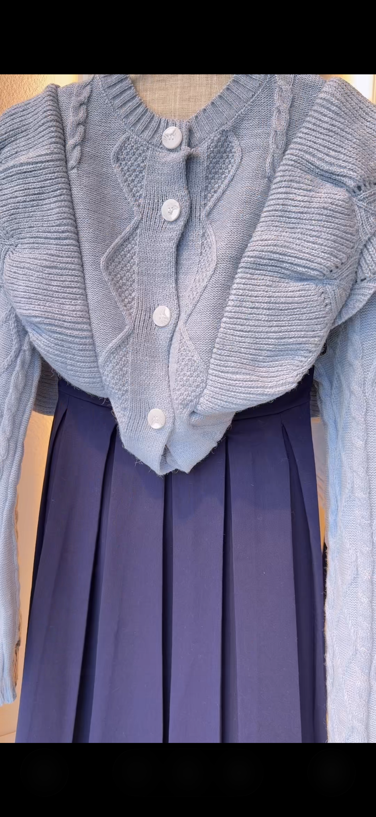 Ruffles Mohair Cardigan