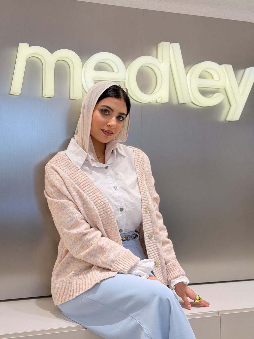 Mohair cardigan ( rainbow)