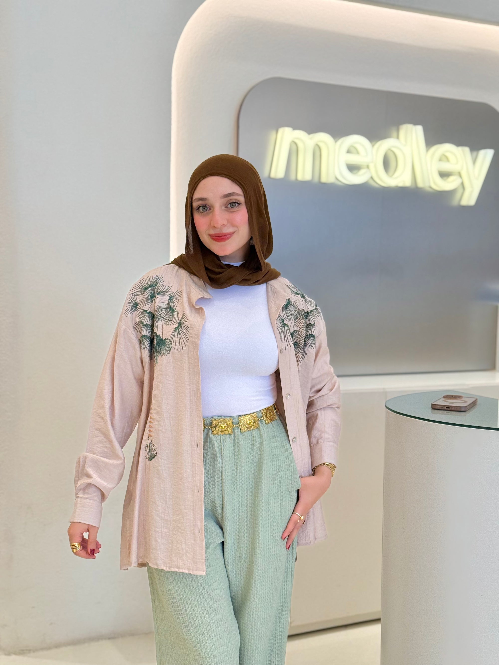Cream Beige Island Blouse