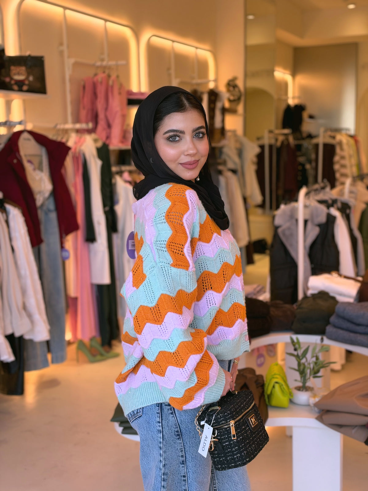 Sugar Rush Mohair Cardigan in Orange Sorbet by Medley Fashion, photo 5