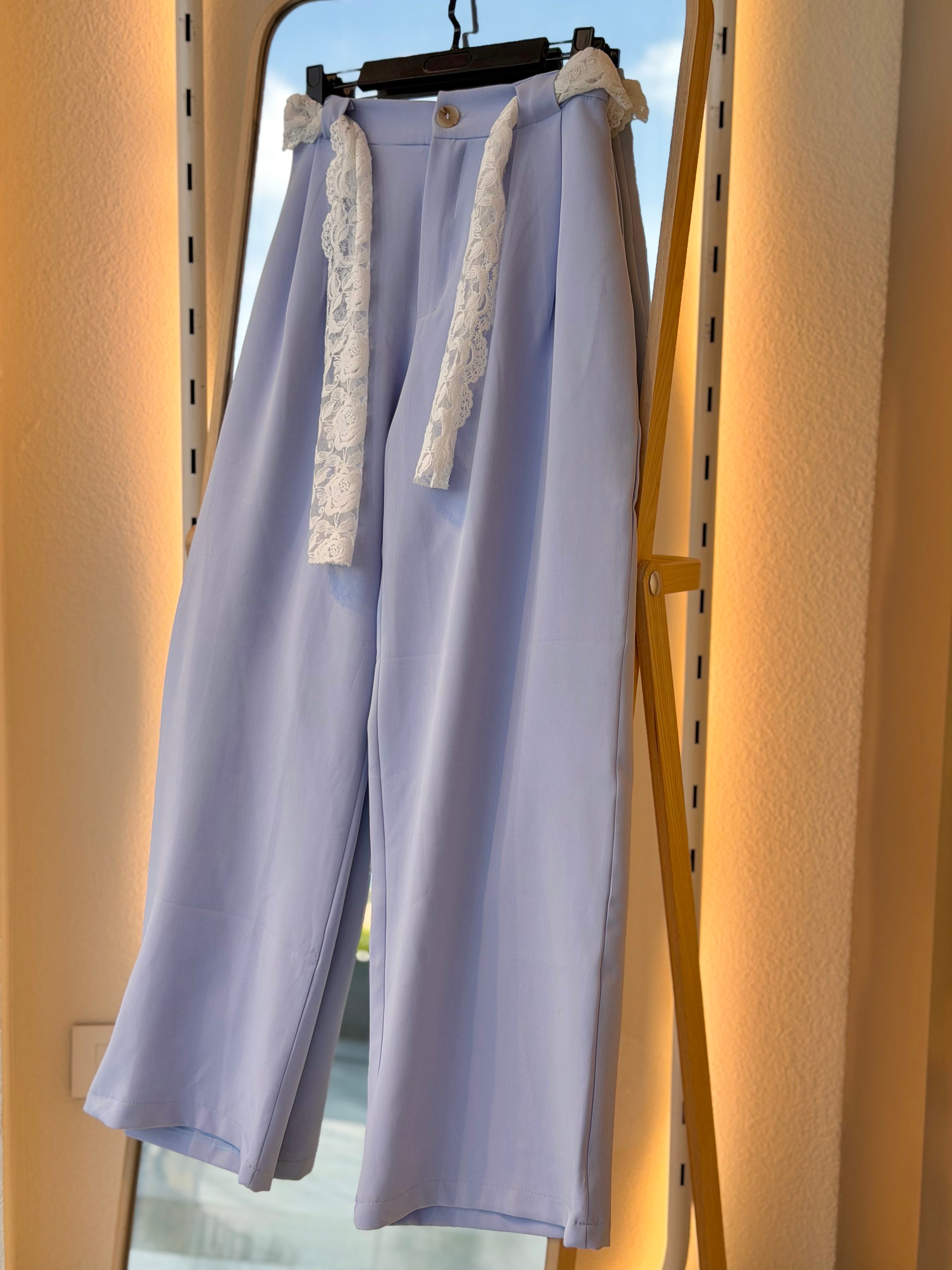 Elegant Pant With Lace Touch (bb blue)